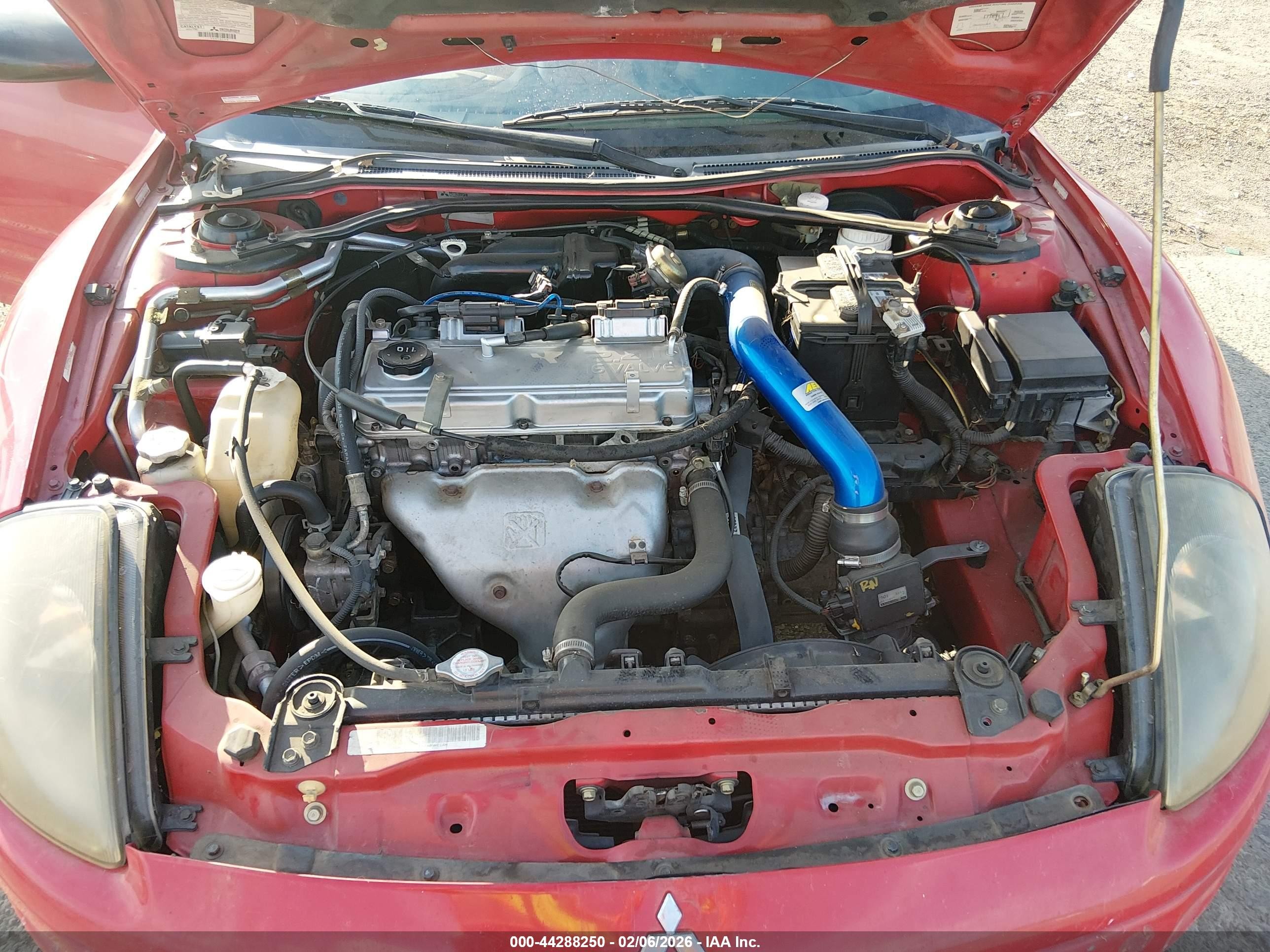 2002 Mitsubishi Eclipse Spyder Gs Red vin: 4A3AE45G42E061454