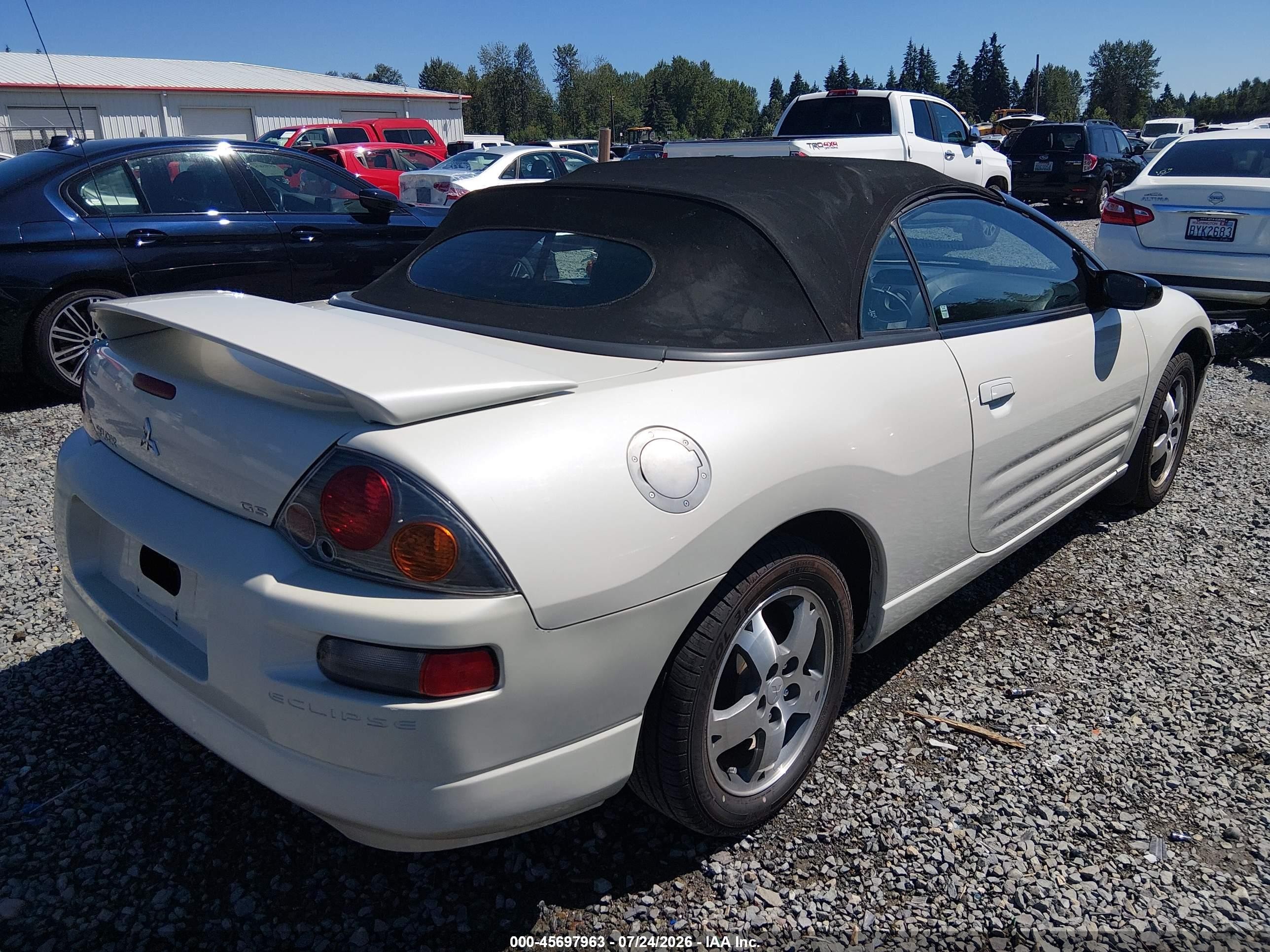 2005 Mitsubishi Eclipse Spyder Gs Cream vin: 4A3AE45G55E056901