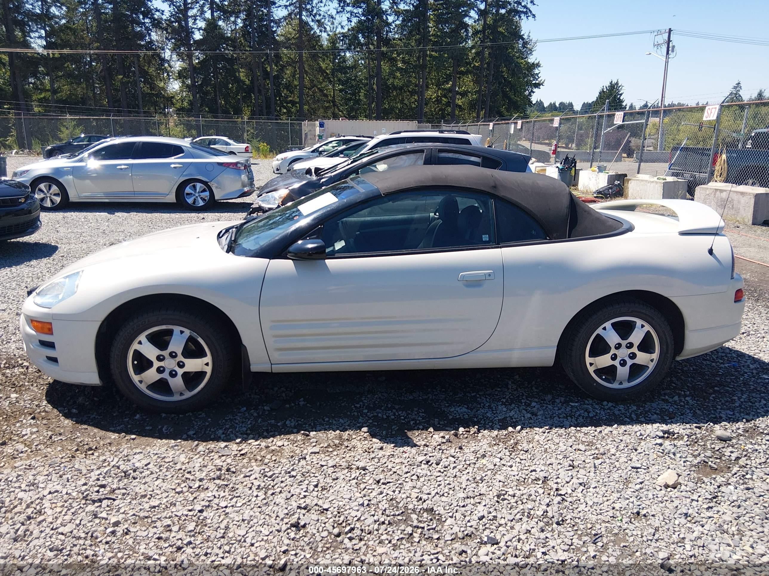 2005 Mitsubishi Eclipse Spyder Gs Cream vin: 4A3AE45G55E056901