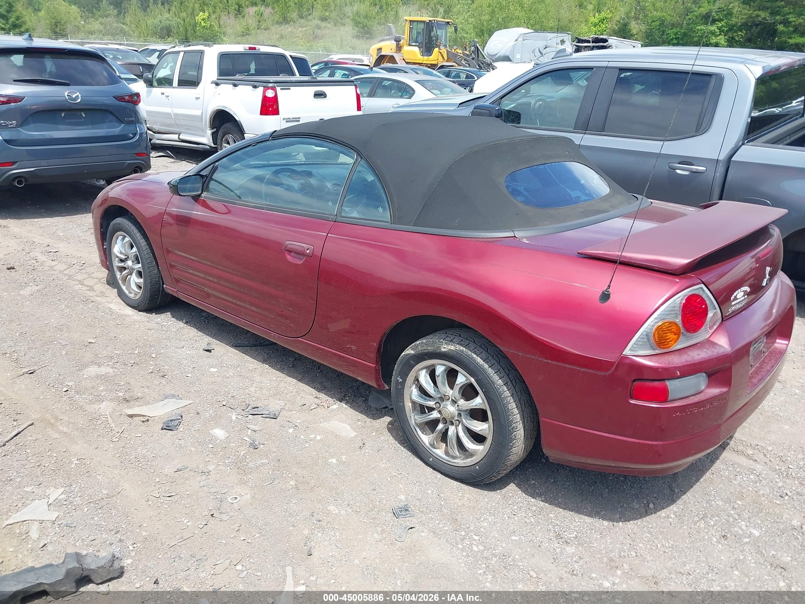 2005 Mitsubishi Eclipse Spyder Gs Maroon vin: 4A3AE45G75E010857