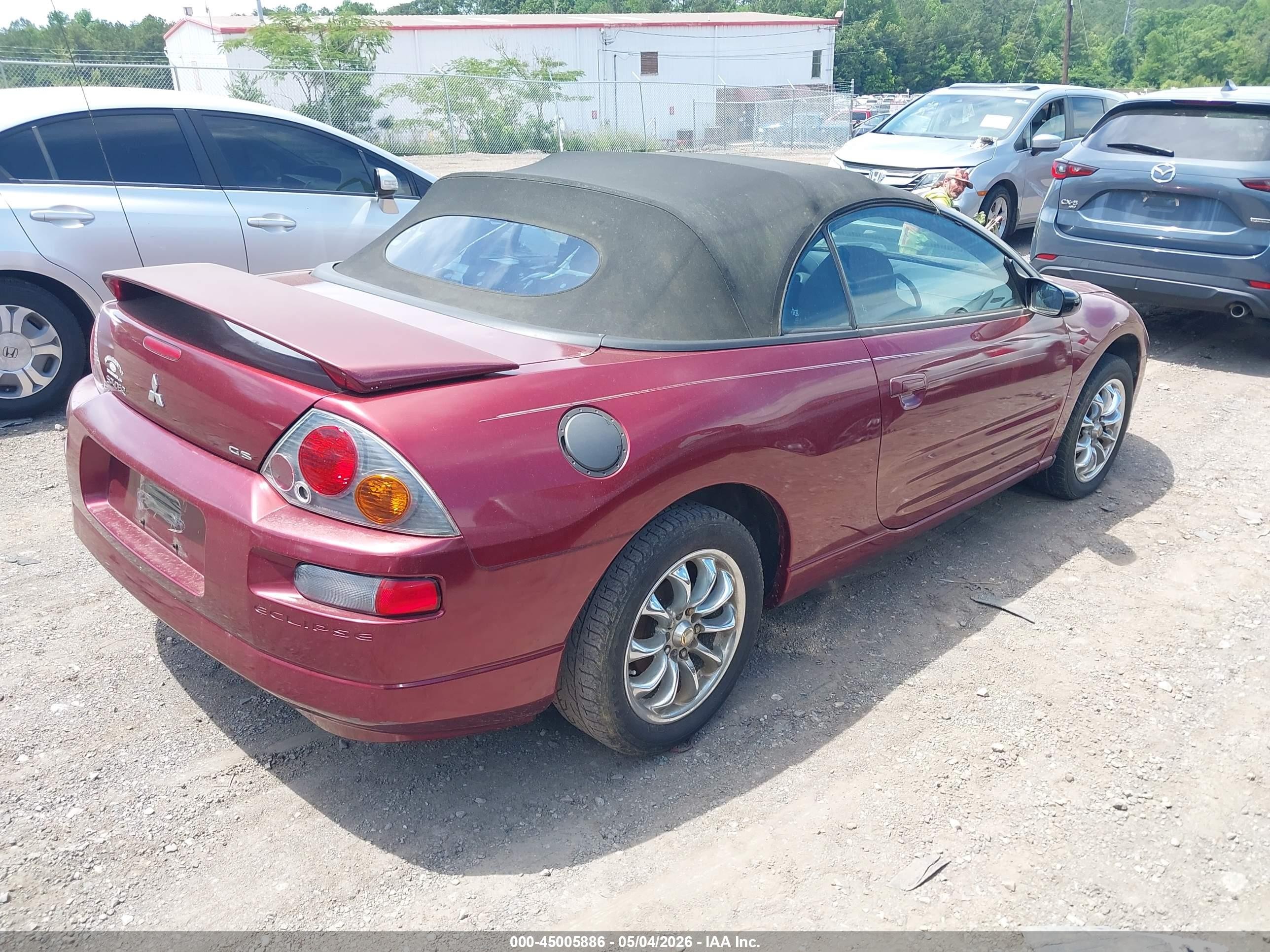 2005 Mitsubishi Eclipse Spyder Gs Maroon vin: 4A3AE45G75E010857