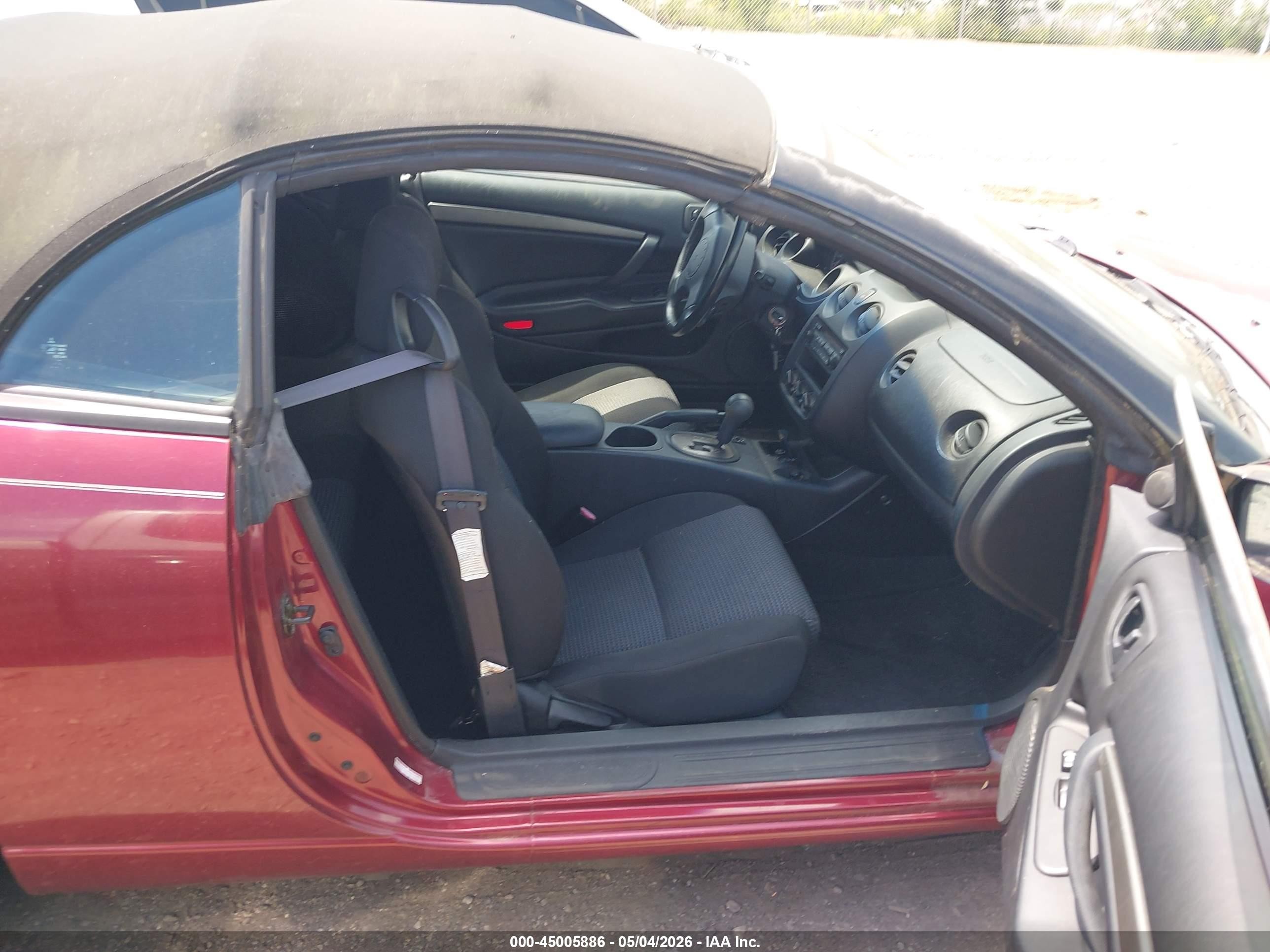 2005 Mitsubishi Eclipse Spyder Gs Maroon vin: 4A3AE45G75E010857