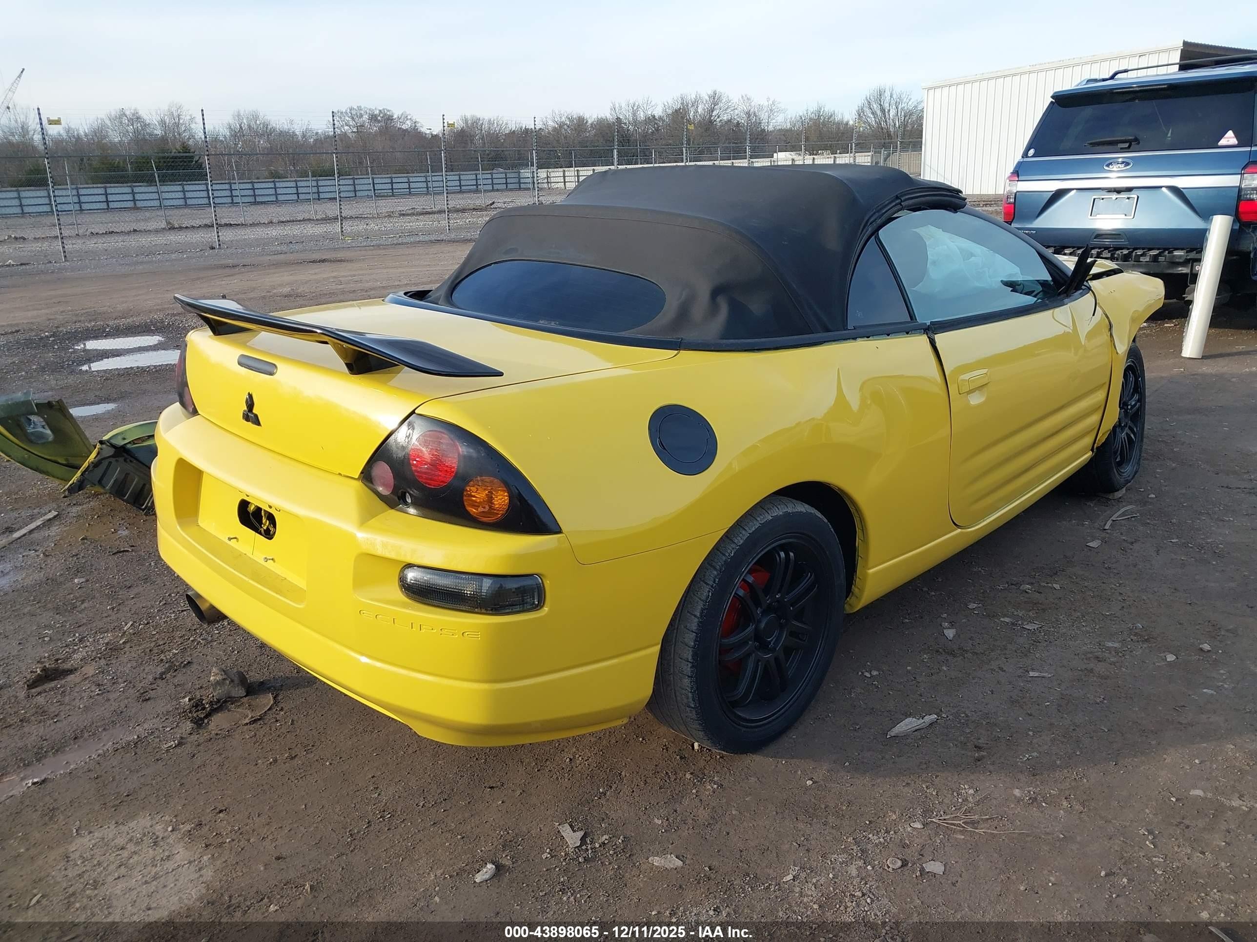2004 Mitsubishi Eclipse Spyder Gs Yellow vin: 4A3AE45G84E112019