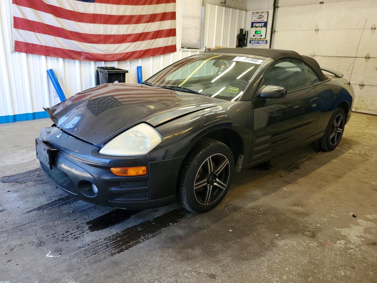 2003 Mitsubishi Eclipse Spyder Gs Black vin: 4A3AE45GX3E202545