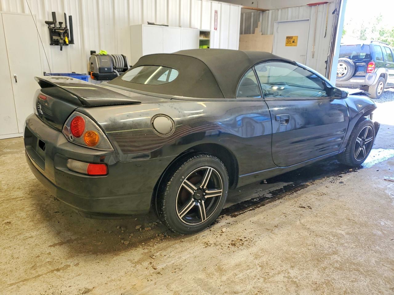 2003 Mitsubishi Eclipse Spyder Gs Black vin: 4A3AE45GX3E202545