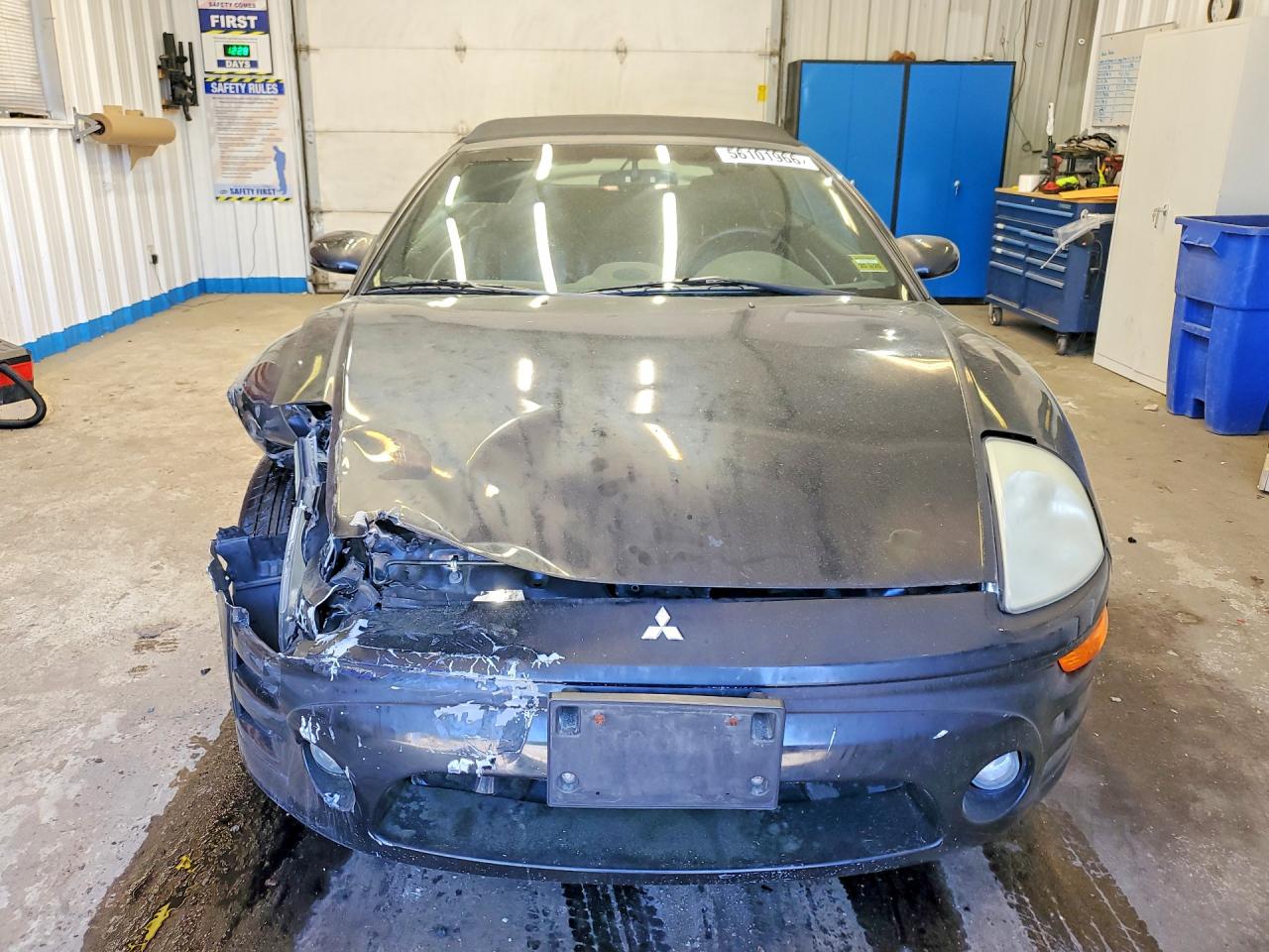 2003 Mitsubishi Eclipse Spyder Gs Black vin: 4A3AE45GX3E202545