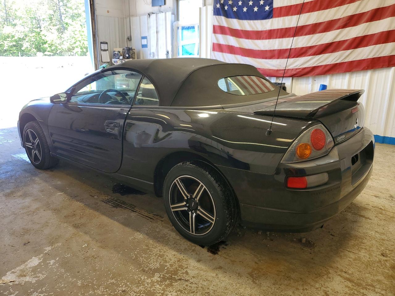 2003 Mitsubishi Eclipse Spyder Gs Black vin: 4A3AE45GX3E202545