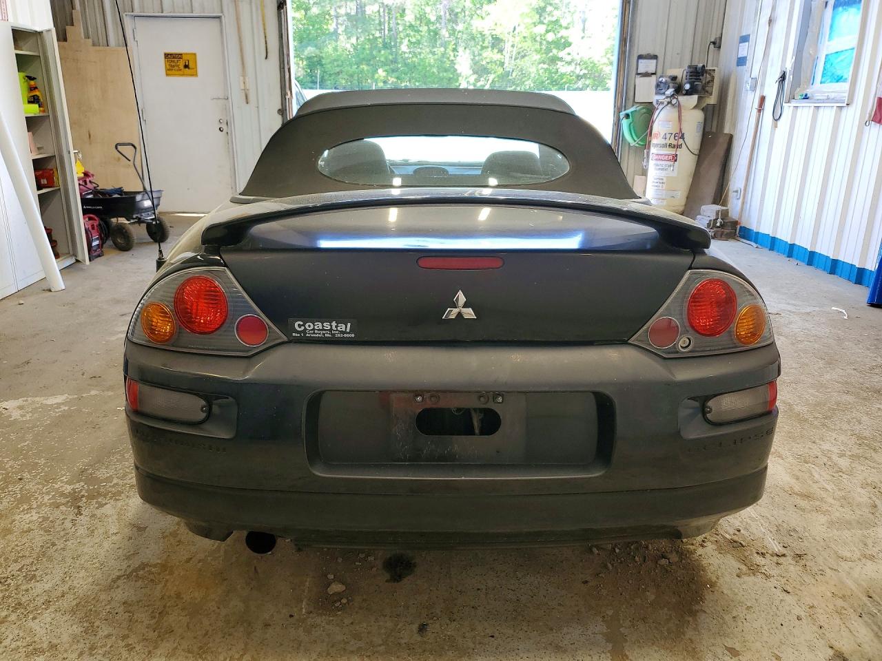 2003 Mitsubishi Eclipse Spyder Gs Black vin: 4A3AE45GX3E202545