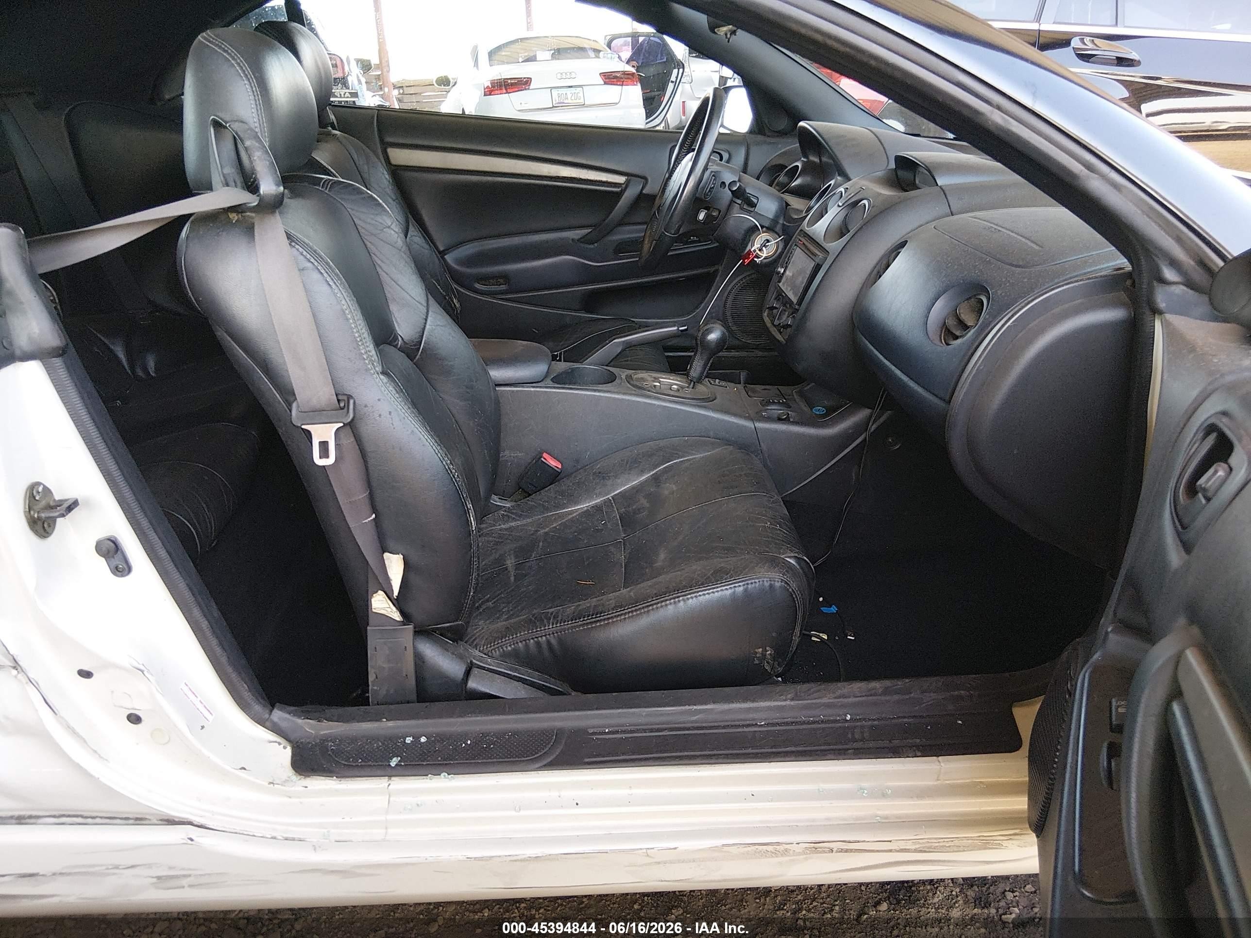 2003 Mitsubishi Eclipse Spyder Gt White vin: 4A3AE55H13E034521