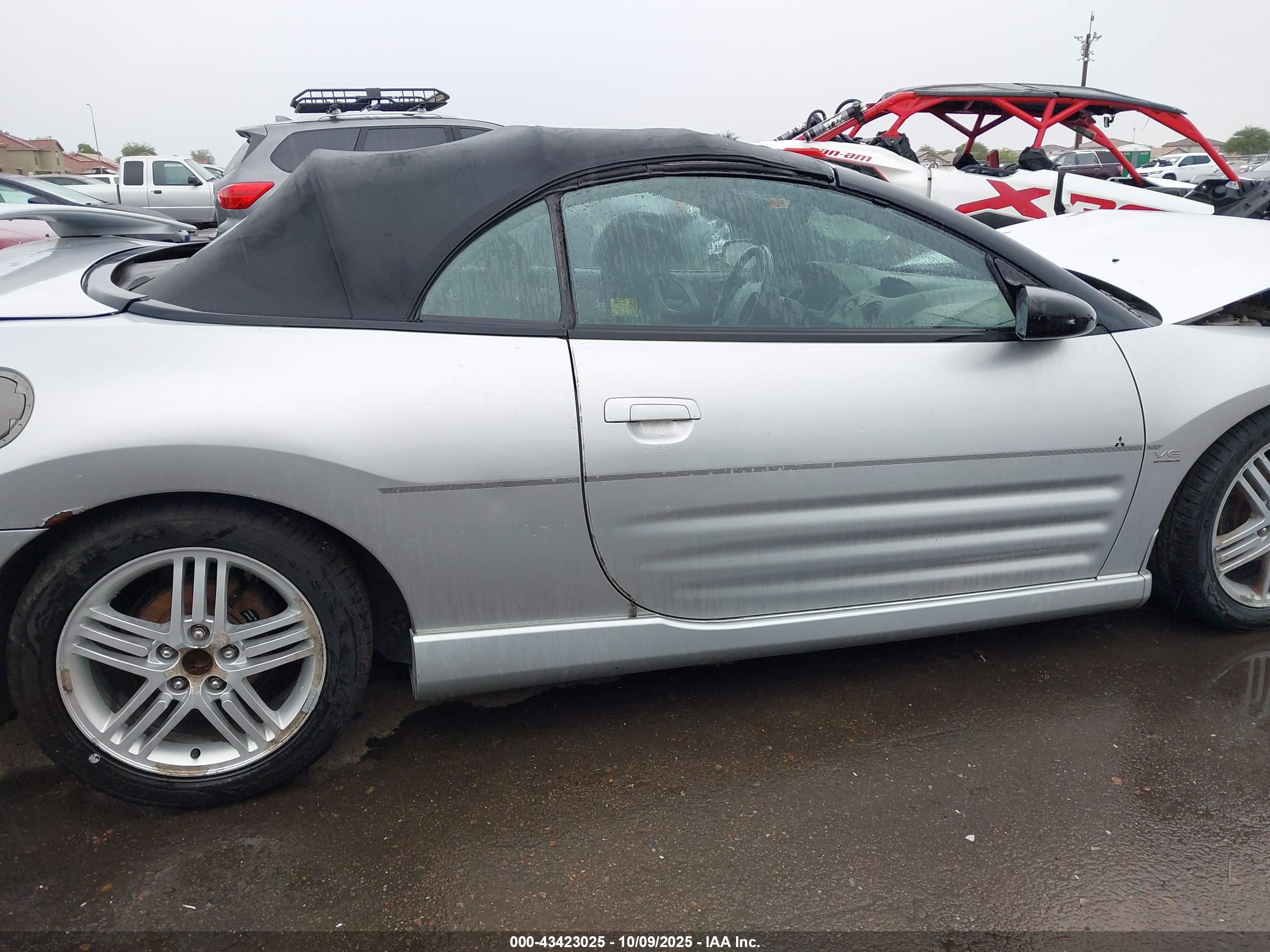 2004 Mitsubishi Eclipse Spyder Gt Silver vin: 4A3AE55H24E046355