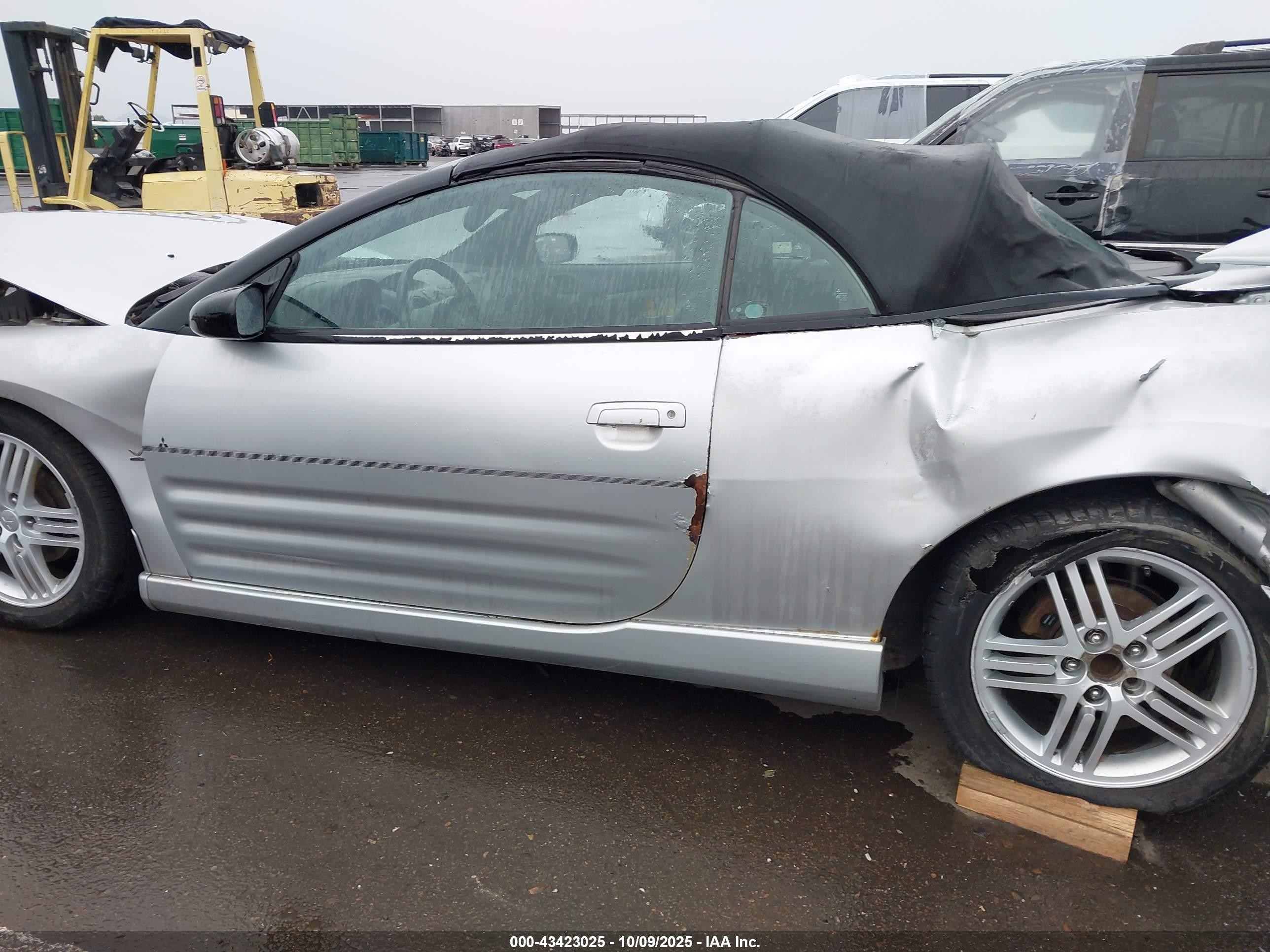2004 Mitsubishi Eclipse Spyder Gt Silver vin: 4A3AE55H24E046355