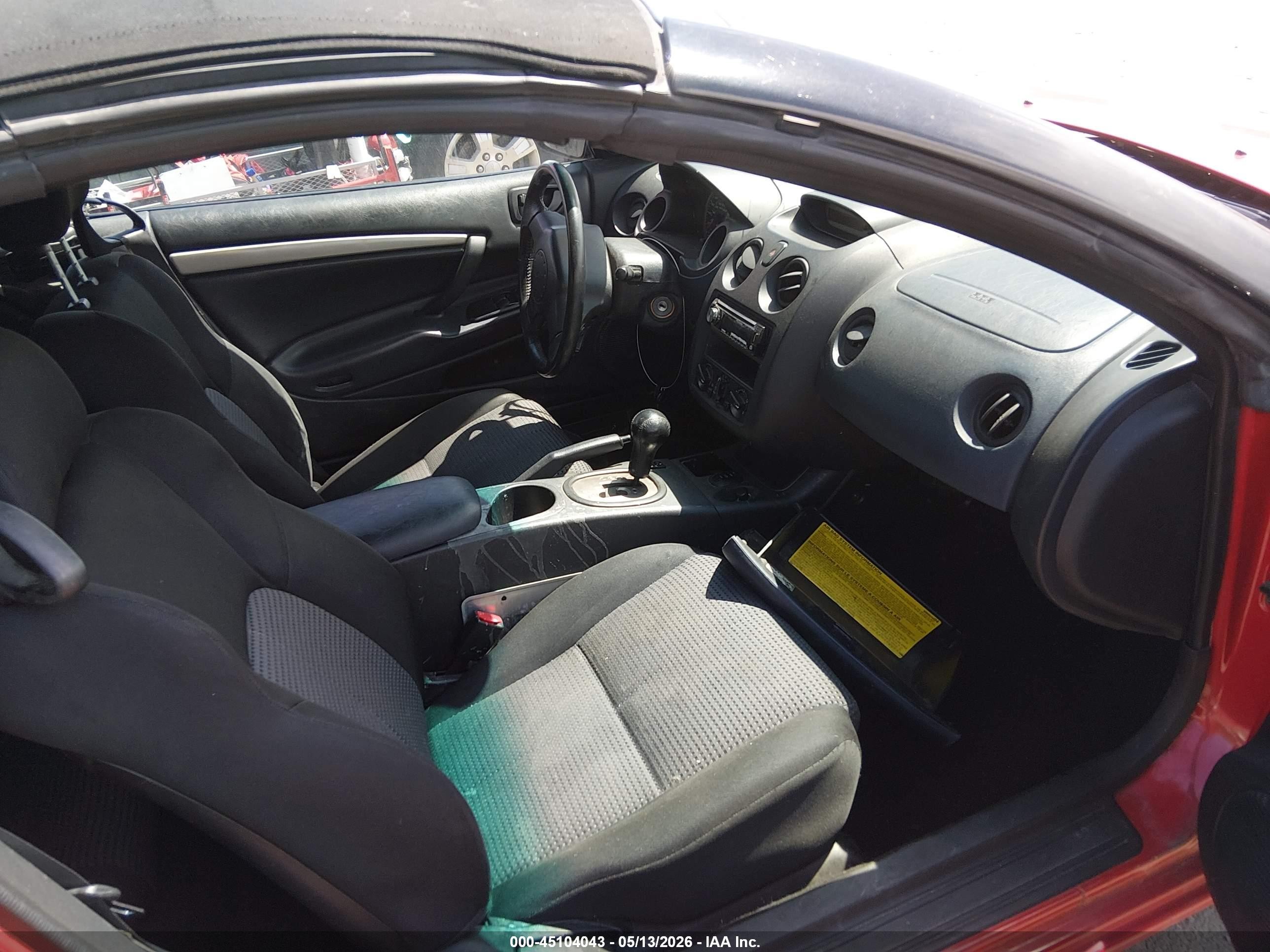 2003 Mitsubishi Eclipse Spyder Gt Red vin: 4A3AE55HX3E097391