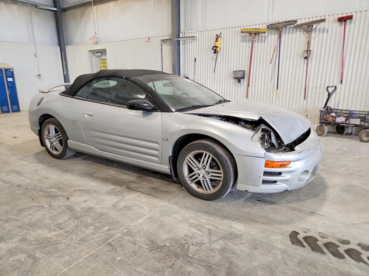 2005 Mitsubishi Eclipse Spyder Gts Silver vin: 4A3AE75H15E012436