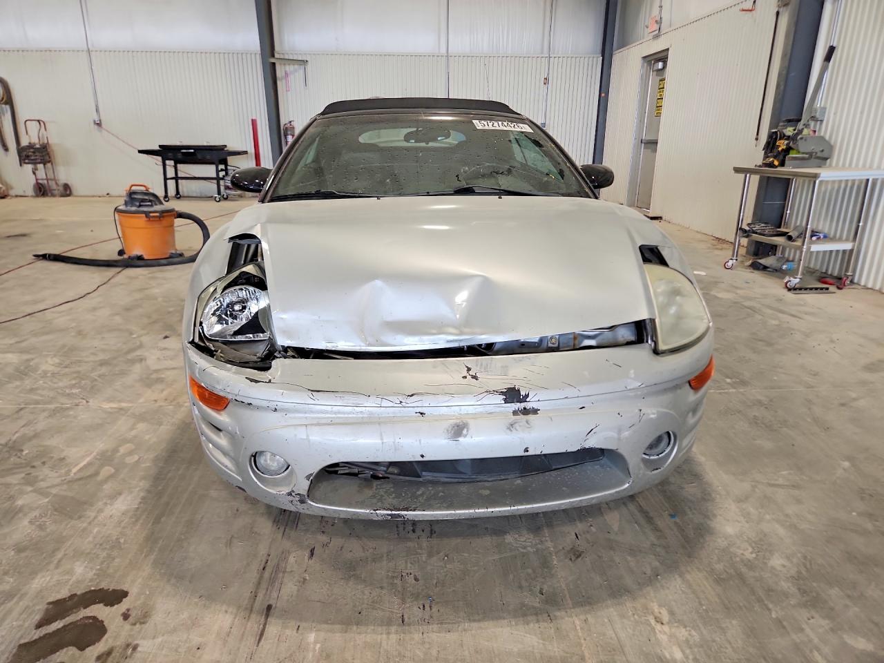 2005 Mitsubishi Eclipse Spyder Gts Silver vin: 4A3AE75H15E012436