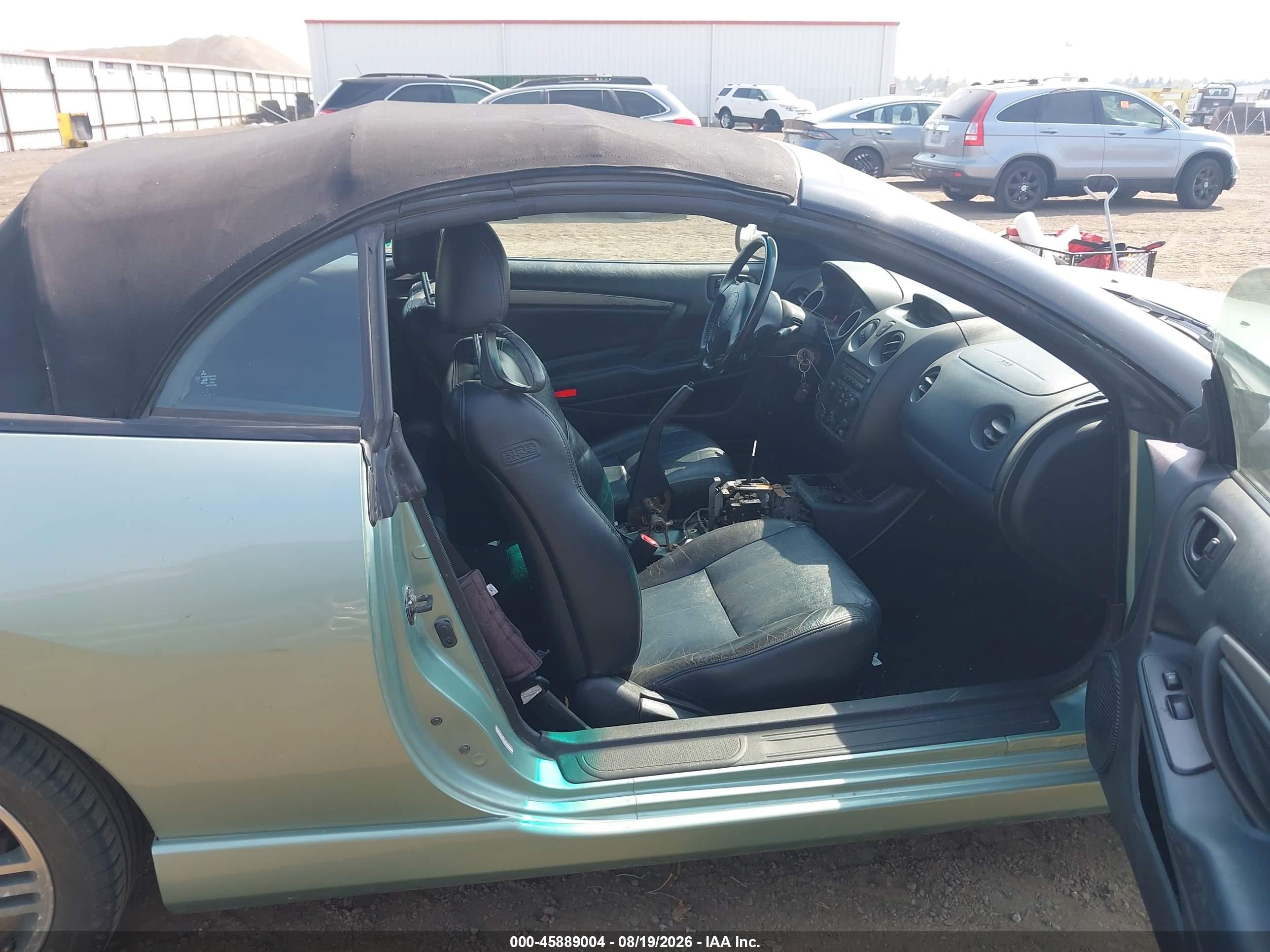 2003 Mitsubishi Eclipse Spyder Gts Зеленый vin: 4A3AE75H53E024537