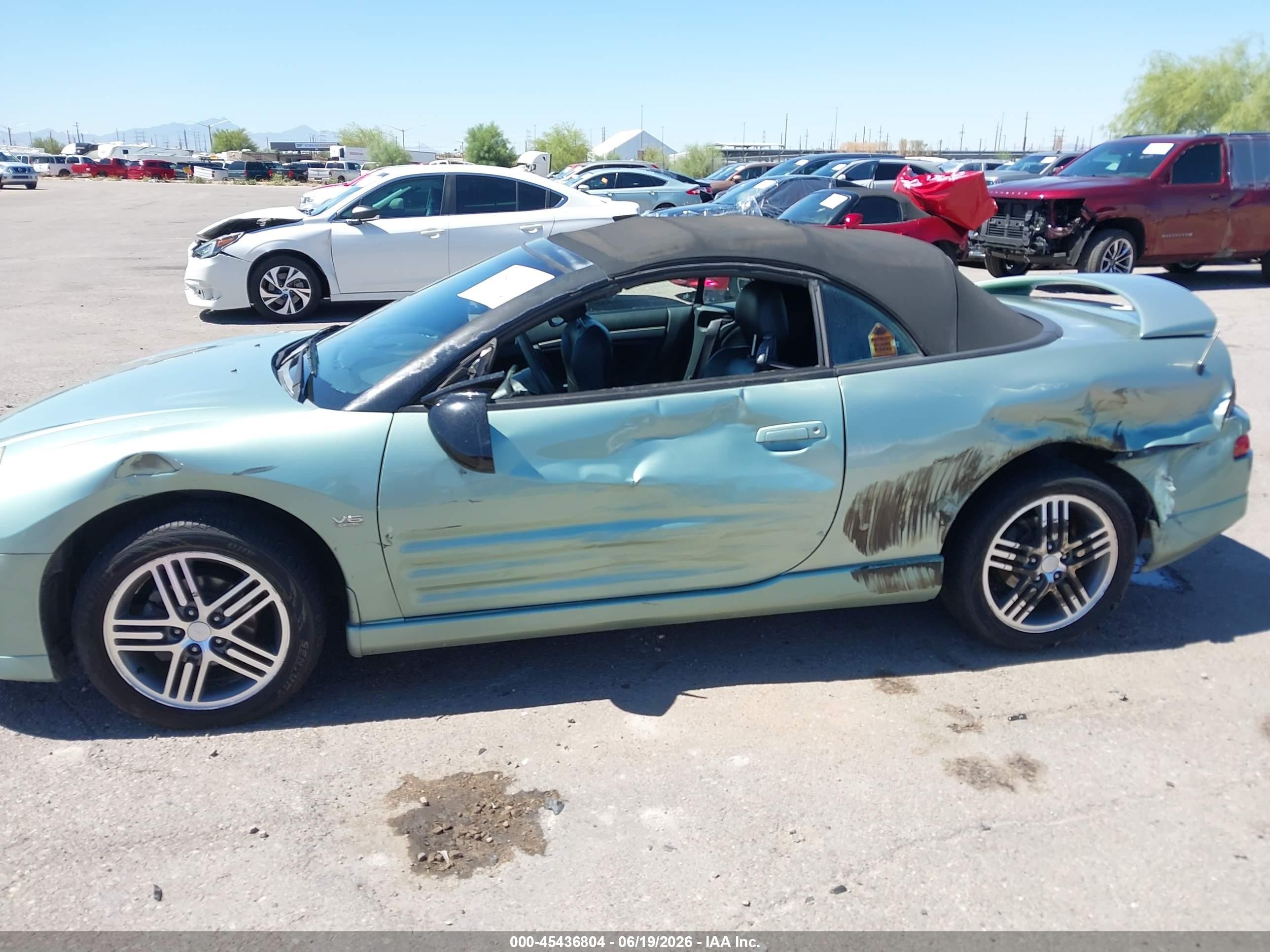 2003 Mitsubishi Eclipse Spyder Gts Green vin: 4A3AE75H63E094564