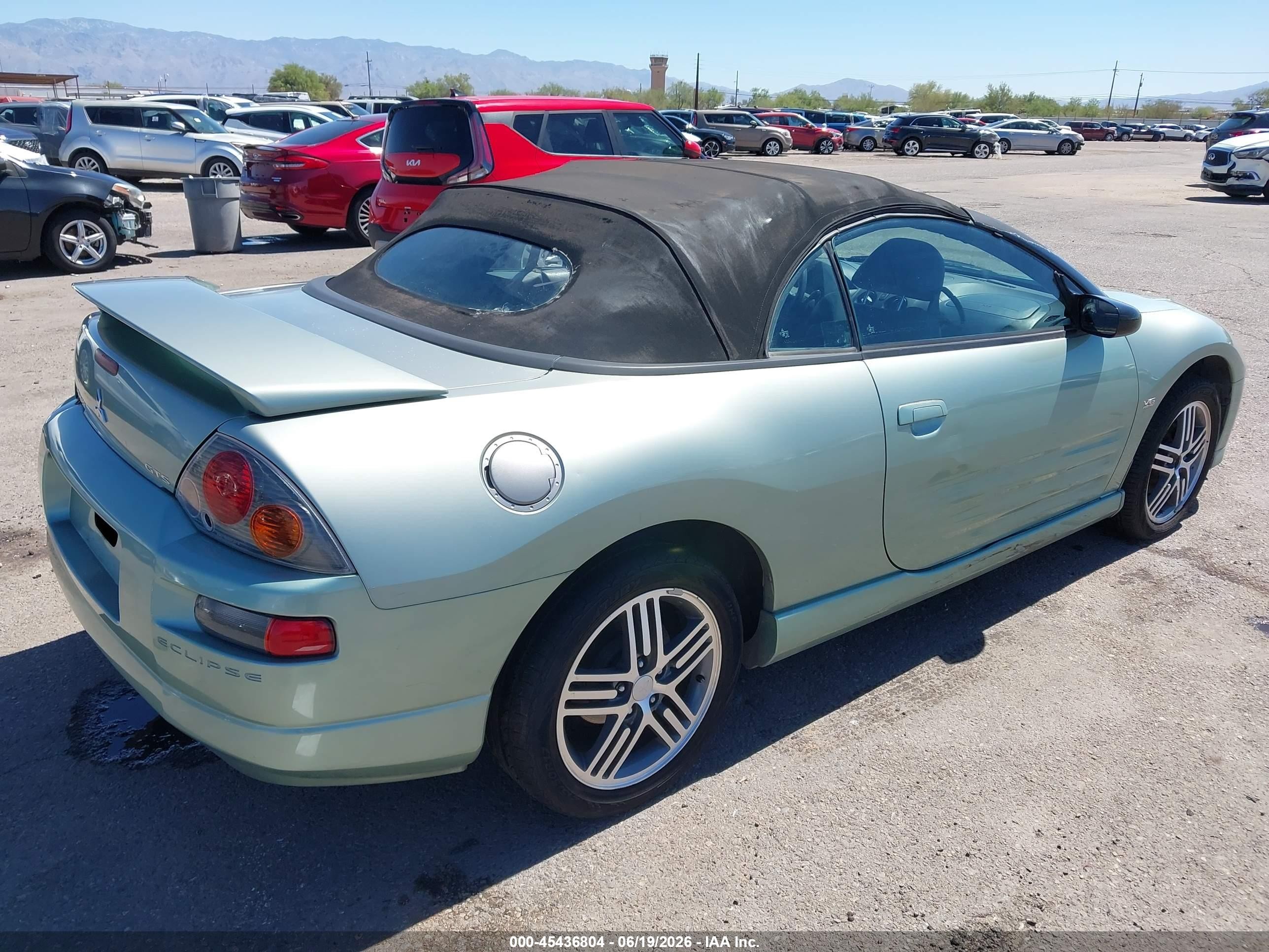 2003 Mitsubishi Eclipse Spyder Gts Green vin: 4A3AE75H63E094564