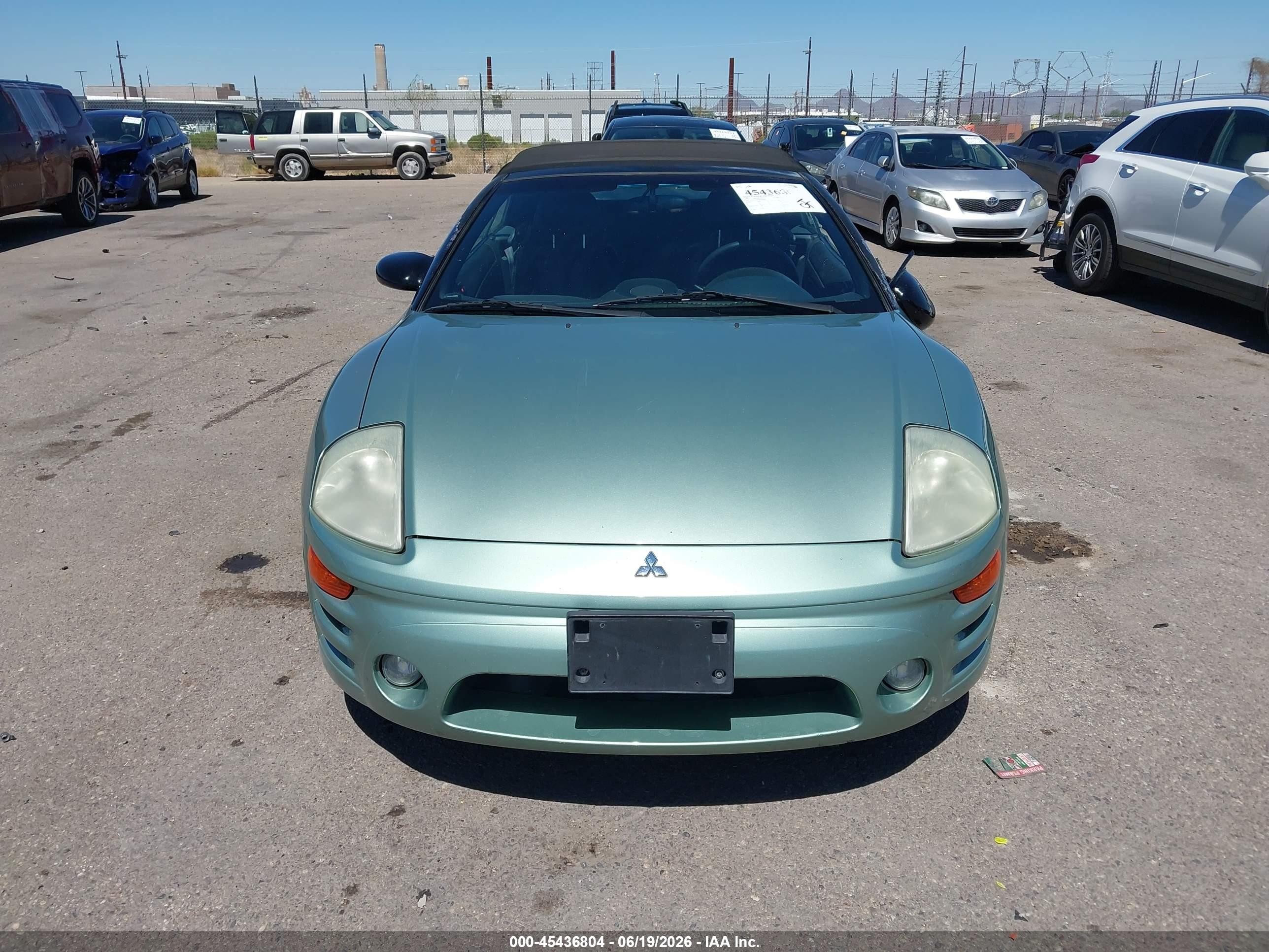 2003 Mitsubishi Eclipse Spyder Gts Green vin: 4A3AE75H63E094564
