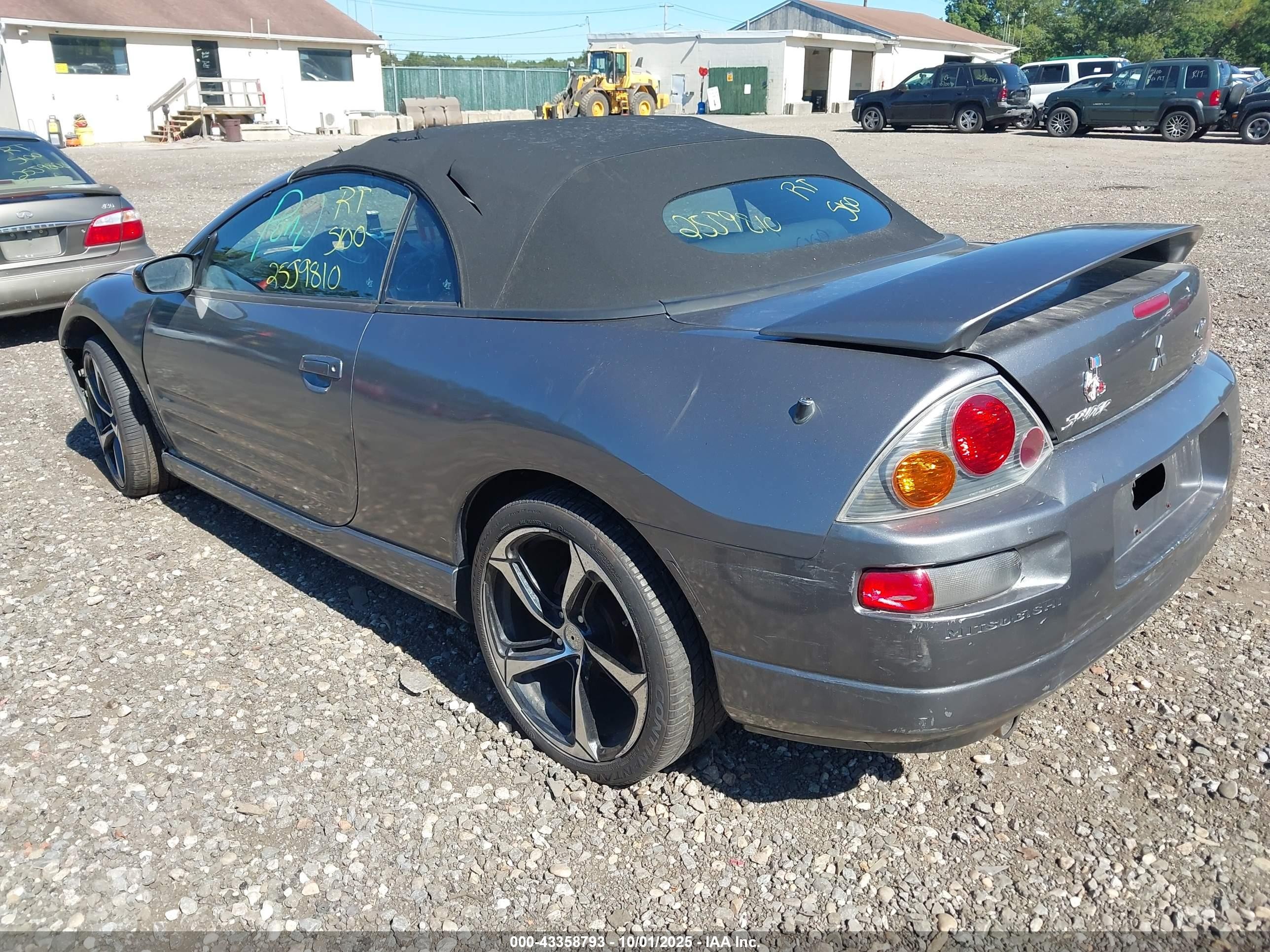 2004 Mitsubishi Eclipse Spyder Gts Gray vin: 4A3AE75H84E048722
