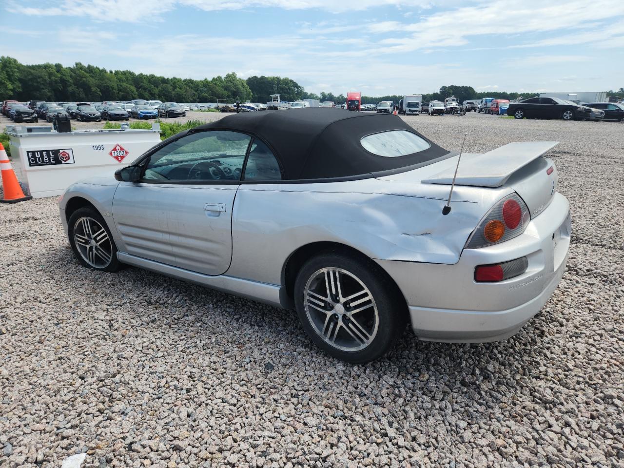 2004 Mitsubishi Eclipse Spyder Gts Silver vin: 4A3AE75HX4E029699