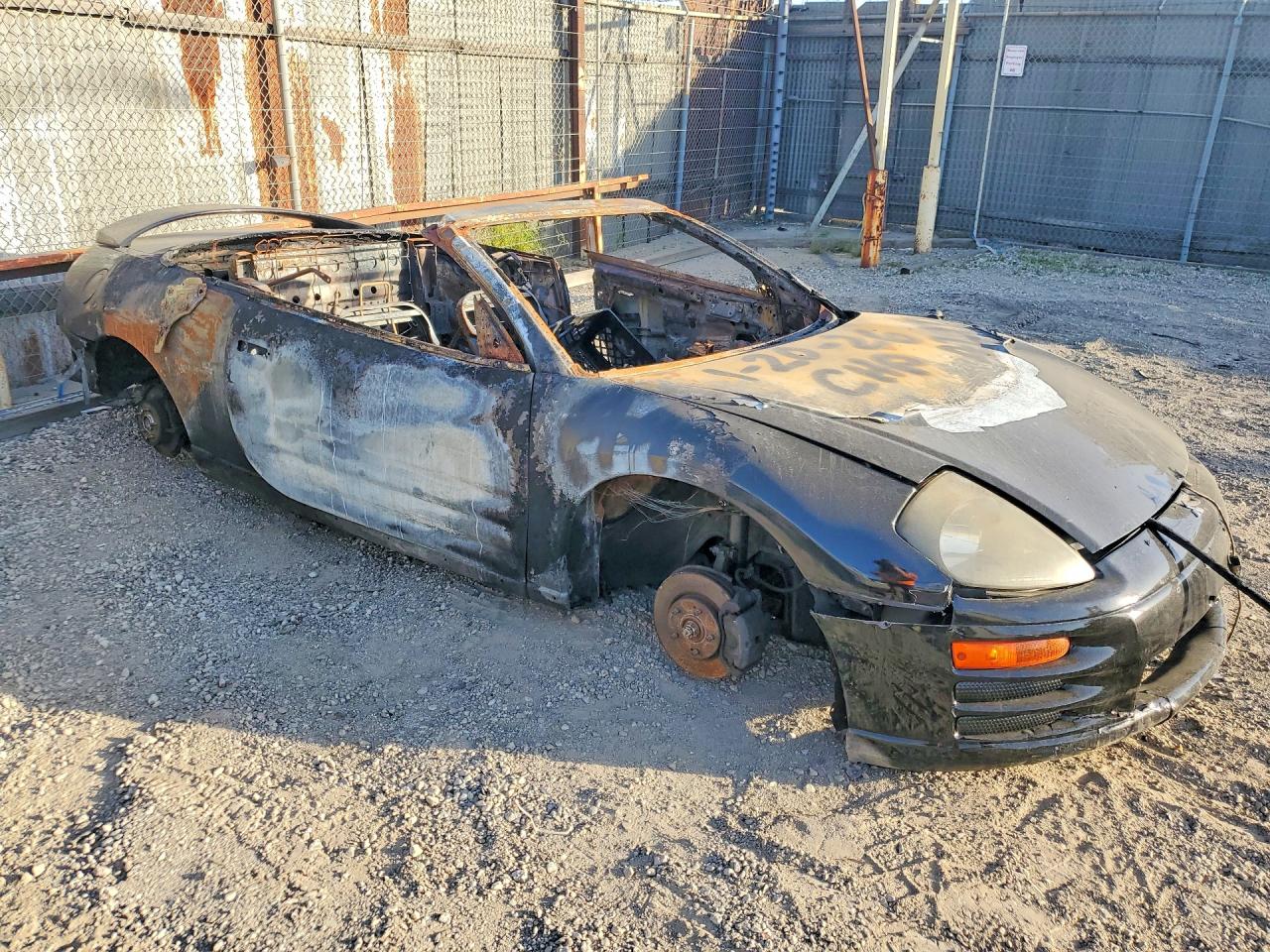 2002 Mitsubishi Eclipse Black vin: 4A3AE85H72E054210