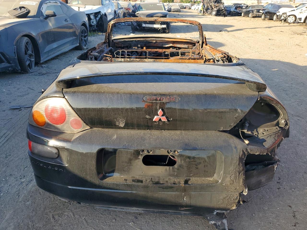 2002 Mitsubishi Eclipse Black vin: 4A3AE85H72E054210