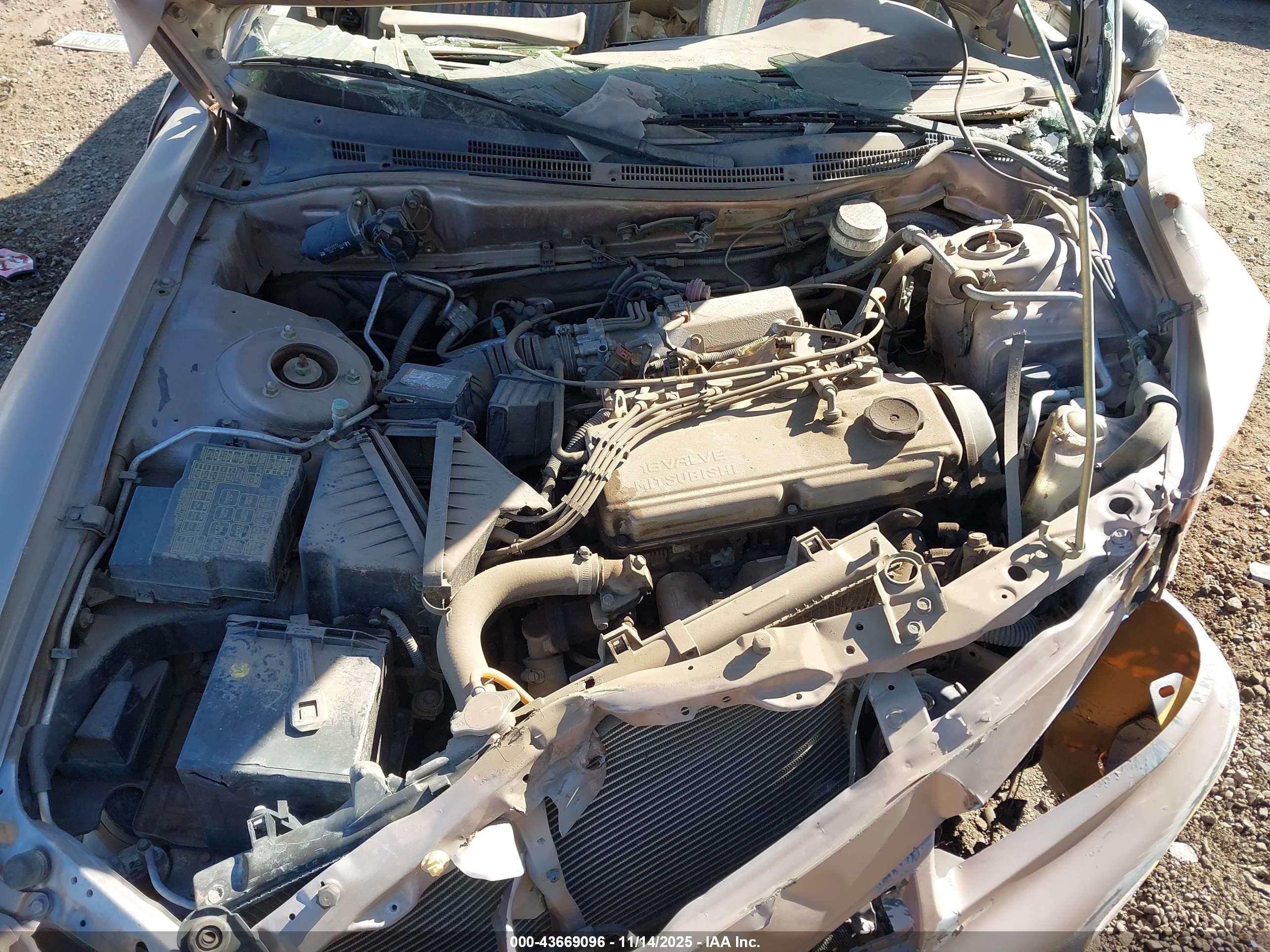 1997 Mitsubishi Galant De Бежевый vin: 4A3AJ46G7VE009976