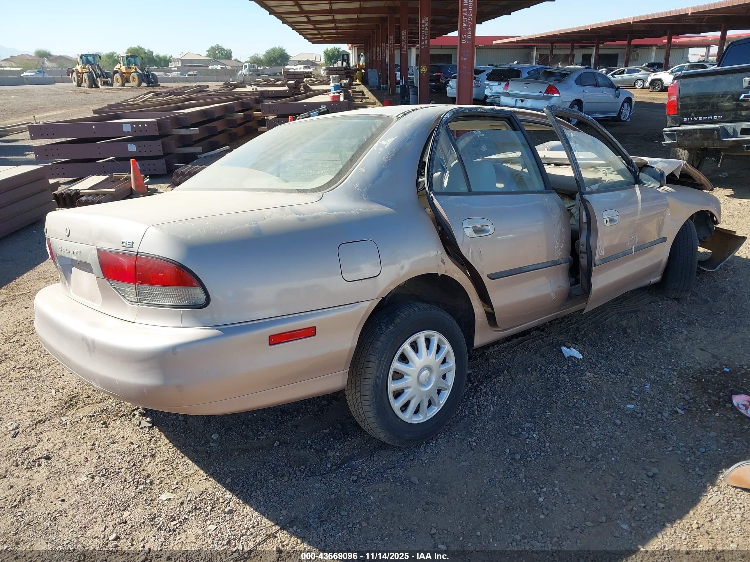 1997 Mitsubishi Galant De Бежевый vin: 4A3AJ46G7VE009976