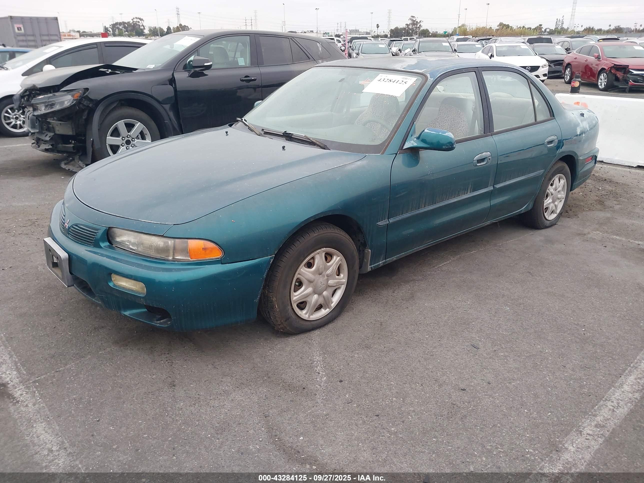1997 Mitsubishi Galant Es/ls Зеленый vin: 4A3AJ56G5VEO12901