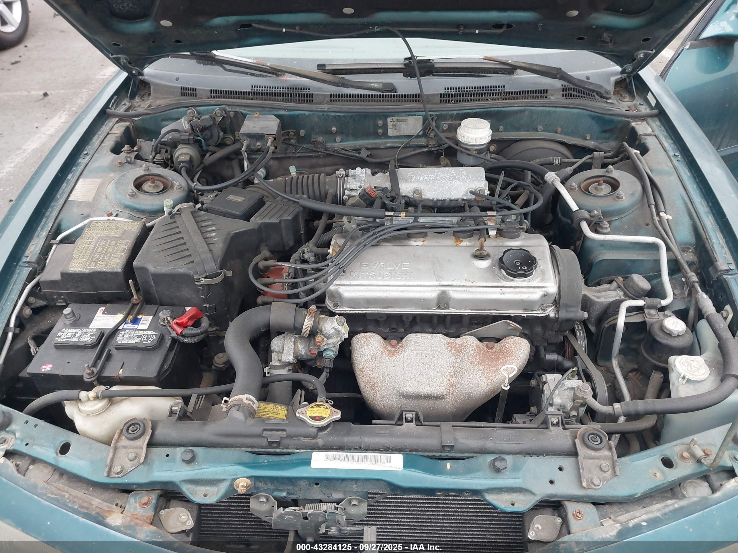 1997 Mitsubishi Galant Es/ls Зеленый vin: 4A3AJ56G5VEO12901