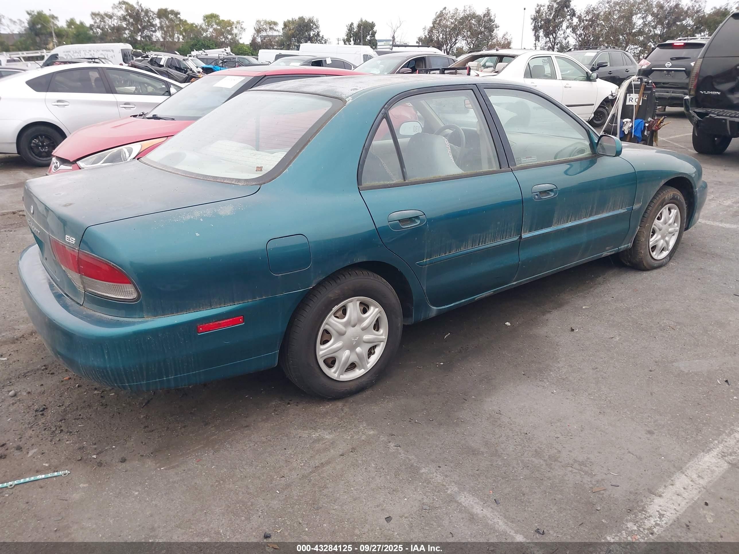 1997 Mitsubishi Galant Es/ls Зеленый vin: 4A3AJ56G5VEO12901