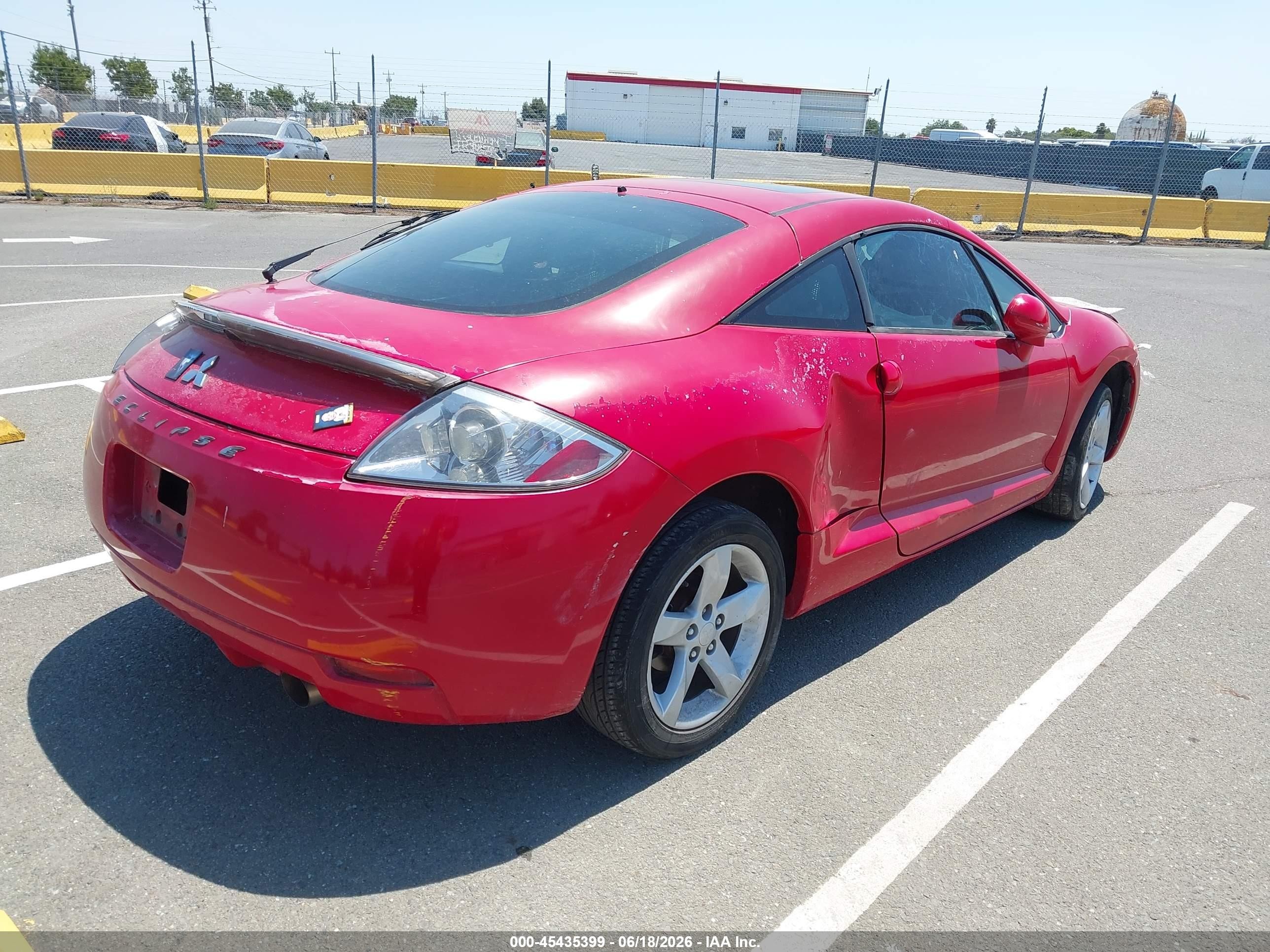 2006 Mitsubishi Eclipse Gs Red vin: 4A3AK24F06E006625