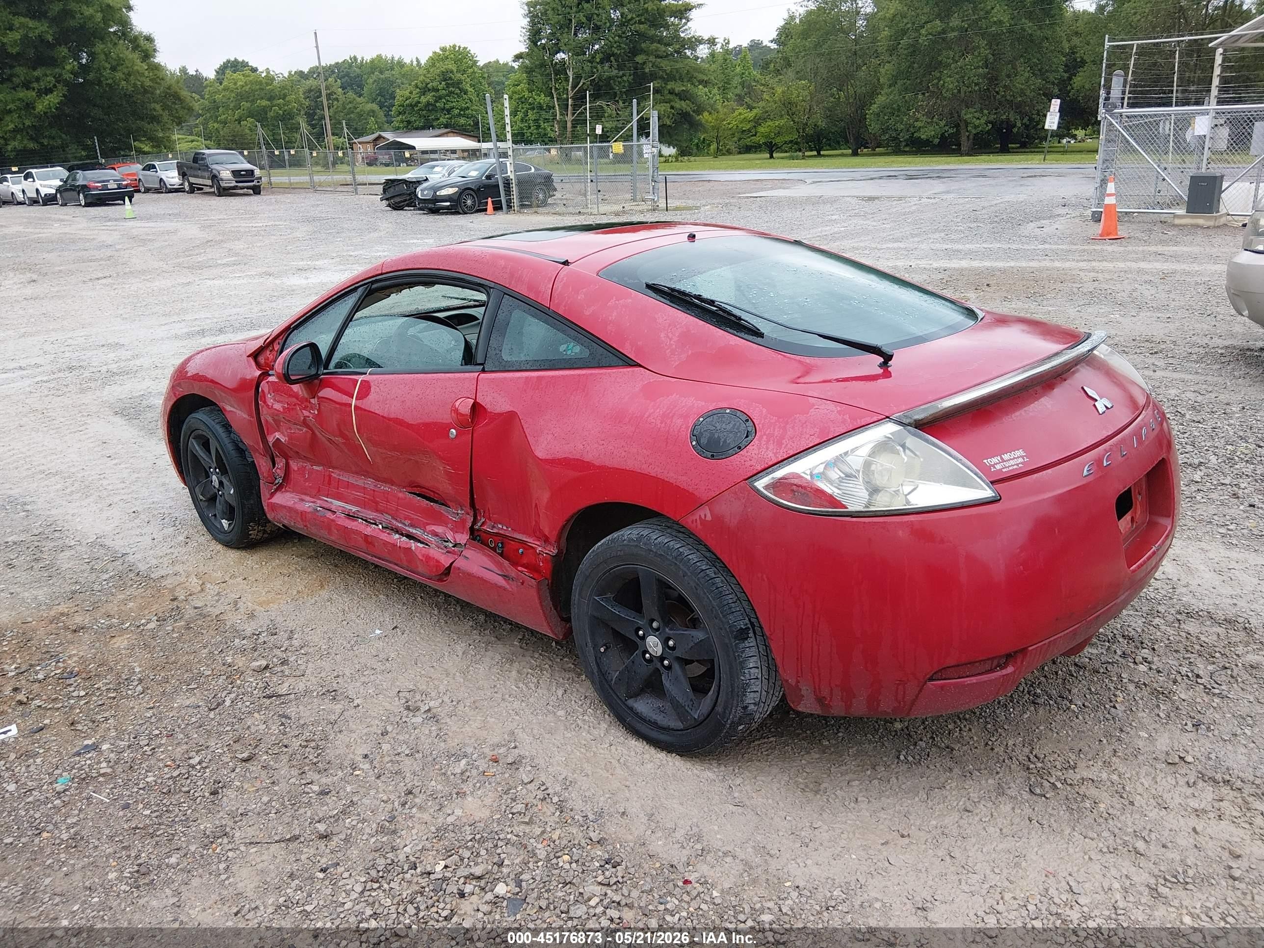 2007 Mitsubishi Eclipse Gs Red vin: 4A3AK24F17E014167
