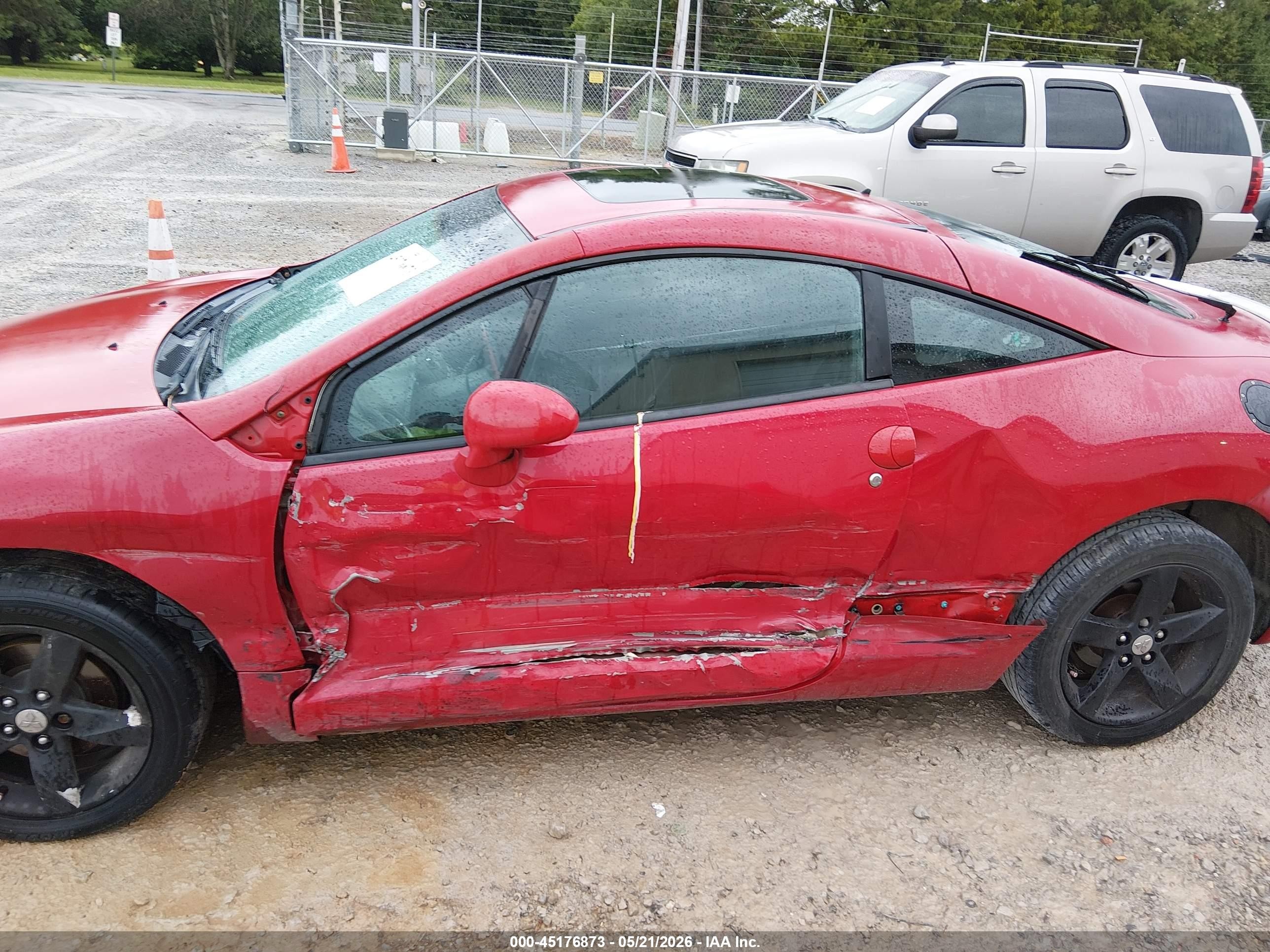 2007 Mitsubishi Eclipse Gs Red vin: 4A3AK24F17E014167