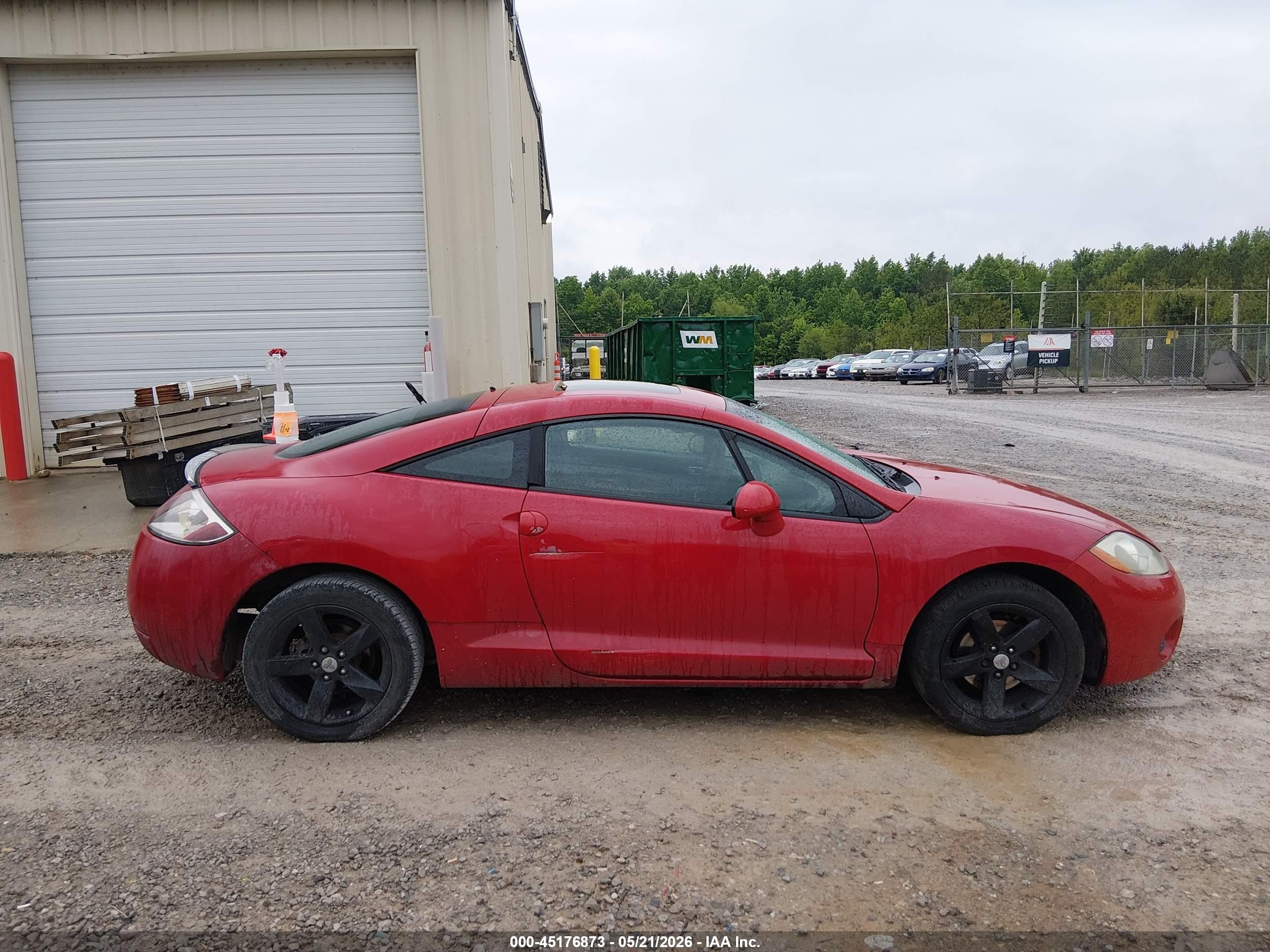 2007 Mitsubishi Eclipse Gs Red vin: 4A3AK24F17E014167