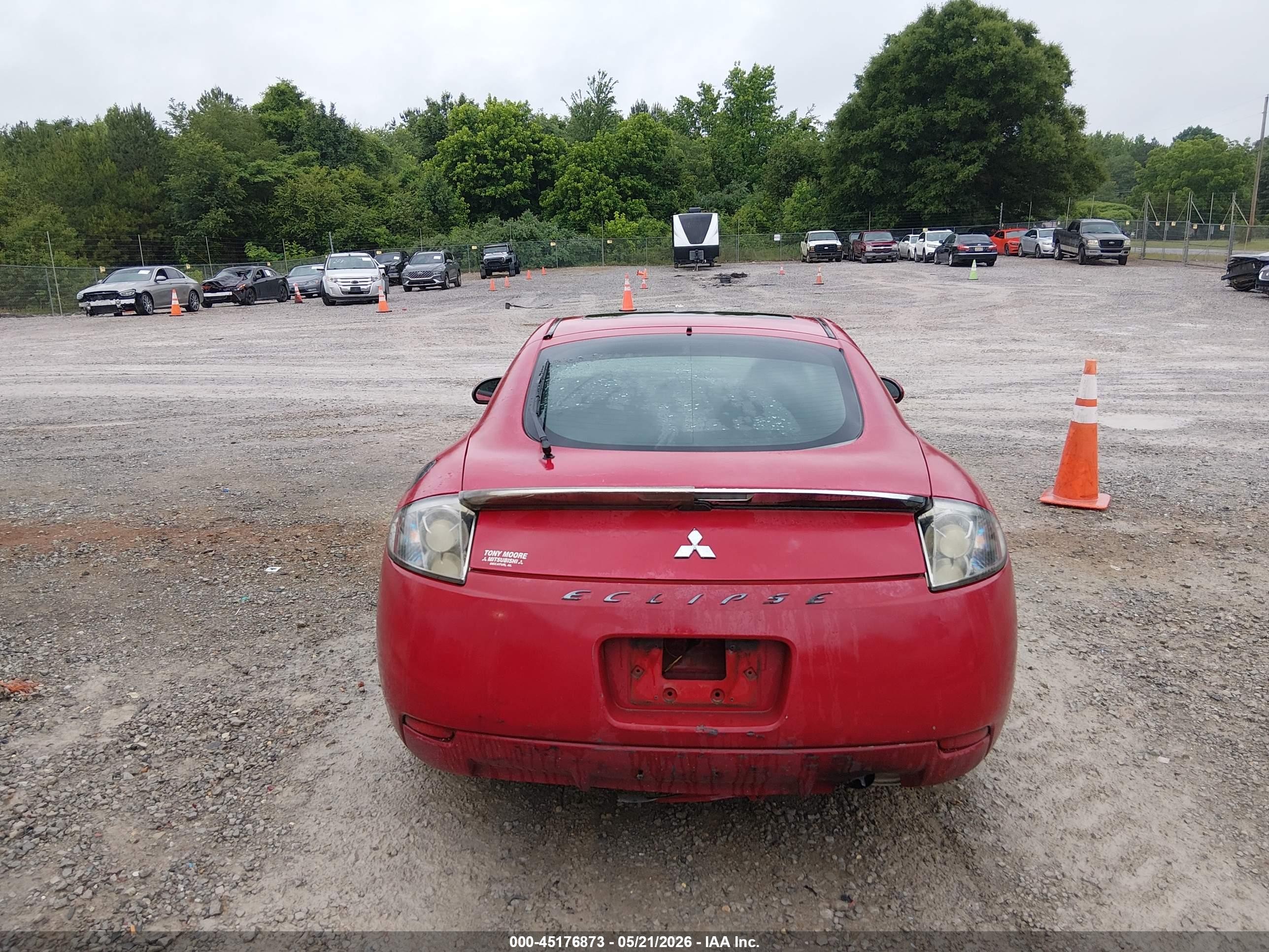 2007 Mitsubishi Eclipse Gs Red vin: 4A3AK24F17E014167