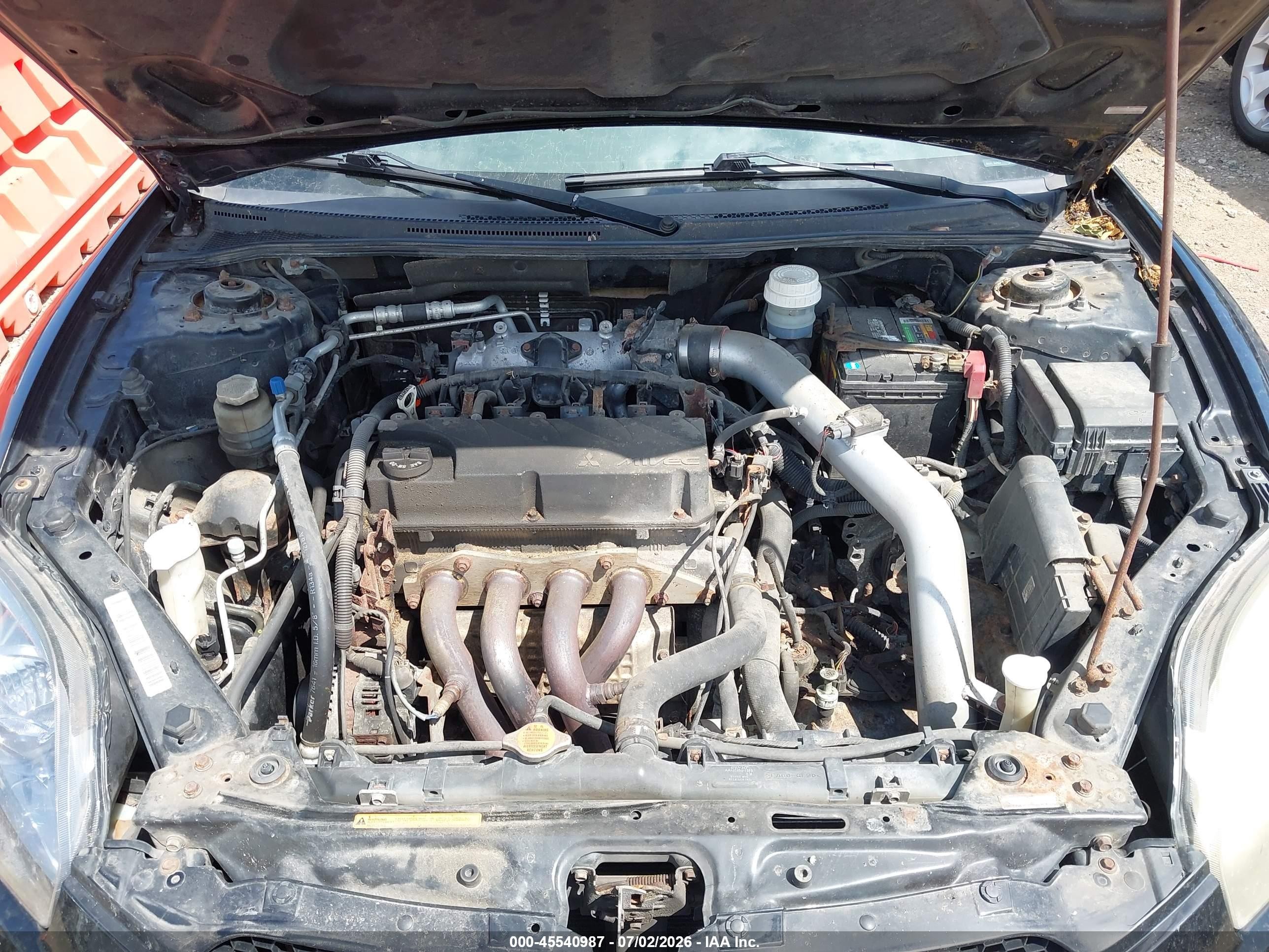 2007 Mitsubishi Eclipse Gs Black vin: 4A3AK24F37E014011