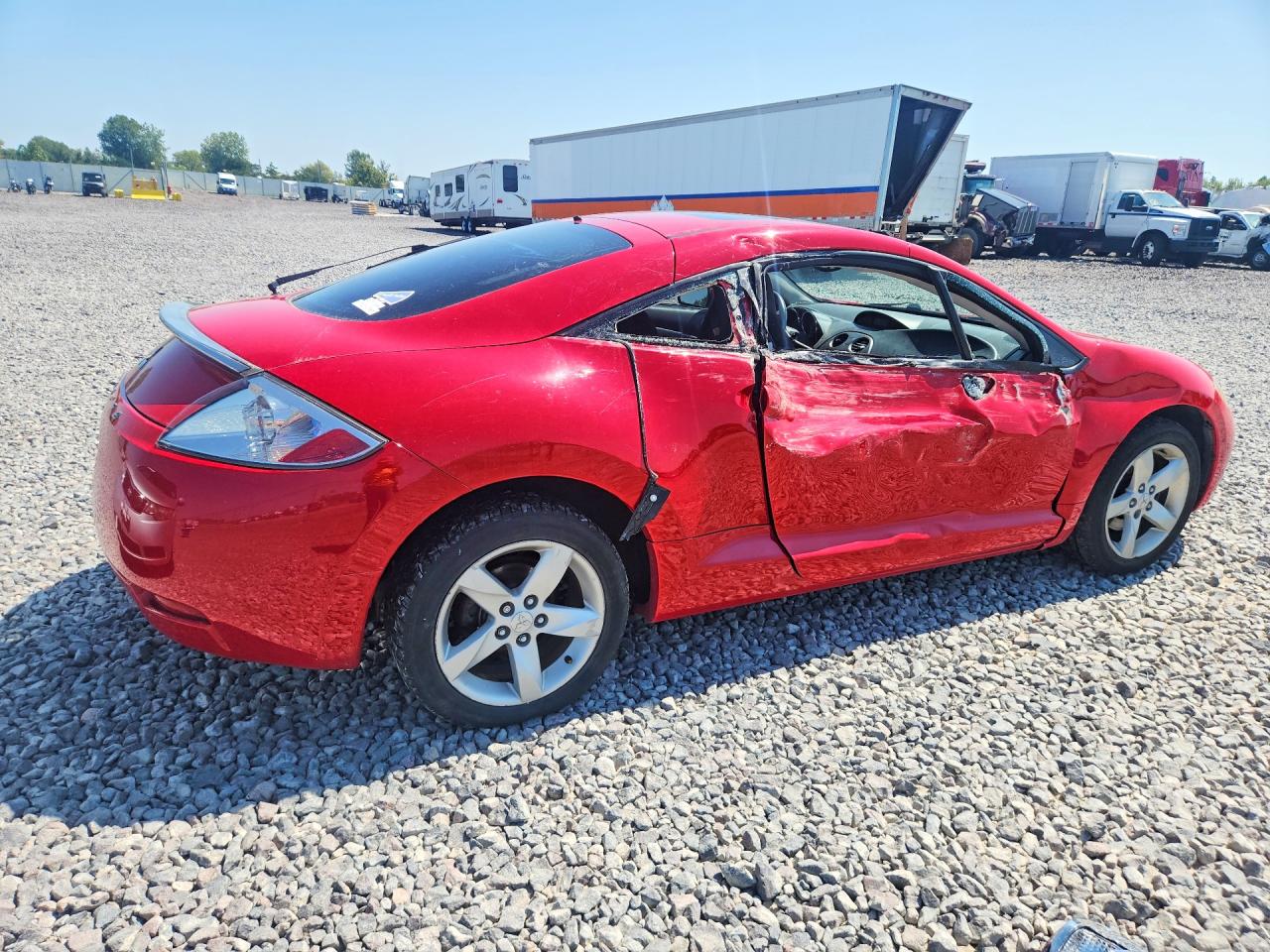 2007 Mitsubishi Eclipse Gs Red vin: 4A3AK24F37E024487