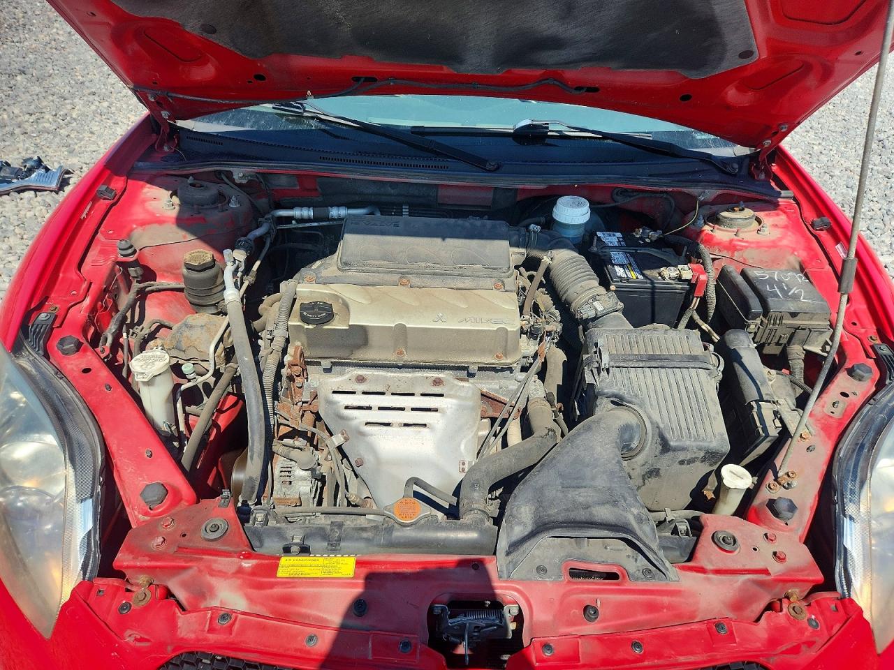 2007 Mitsubishi Eclipse Gs Red vin: 4A3AK24F37E024487