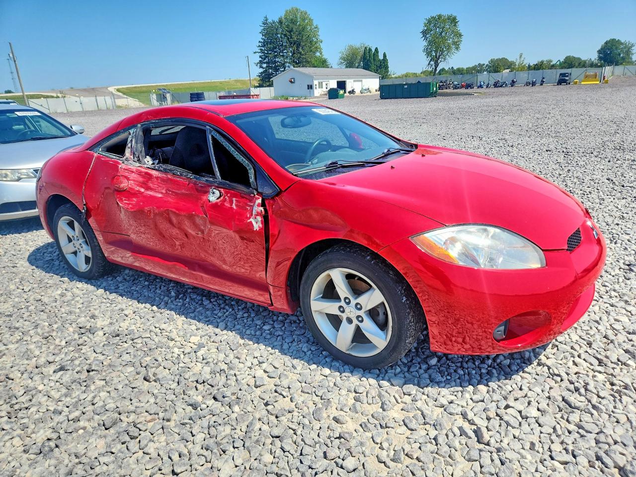 2007 Mitsubishi Eclipse Gs Red vin: 4A3AK24F37E024487