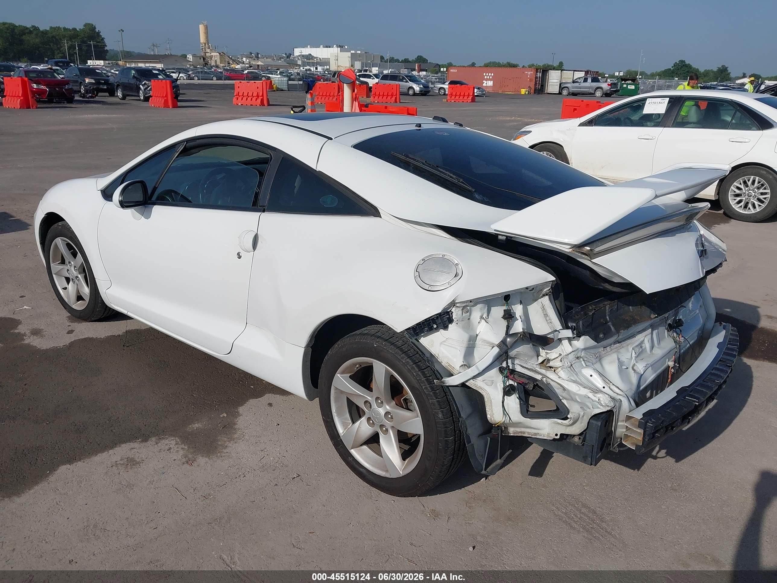 2009 Mitsubishi Eclipse Gs White vin: 4A3AK24F39E014660