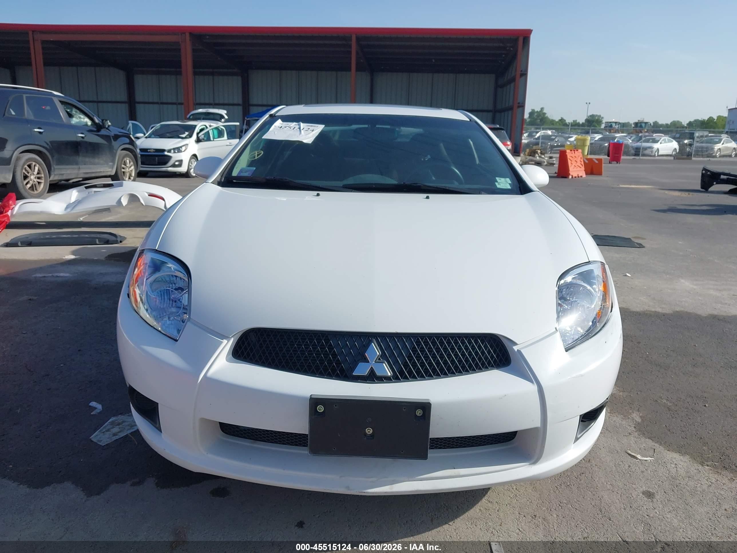 2009 Mitsubishi Eclipse Gs White vin: 4A3AK24F39E014660