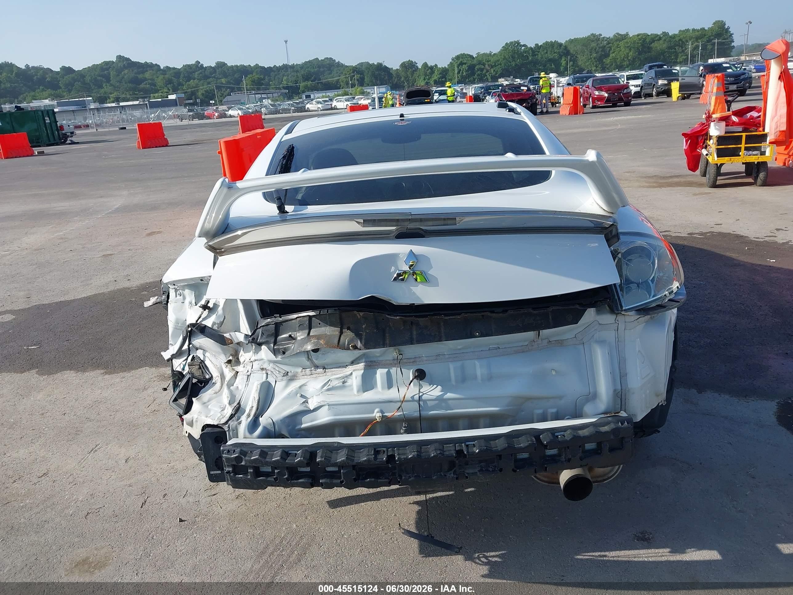 2009 Mitsubishi Eclipse Gs White vin: 4A3AK24F39E014660
