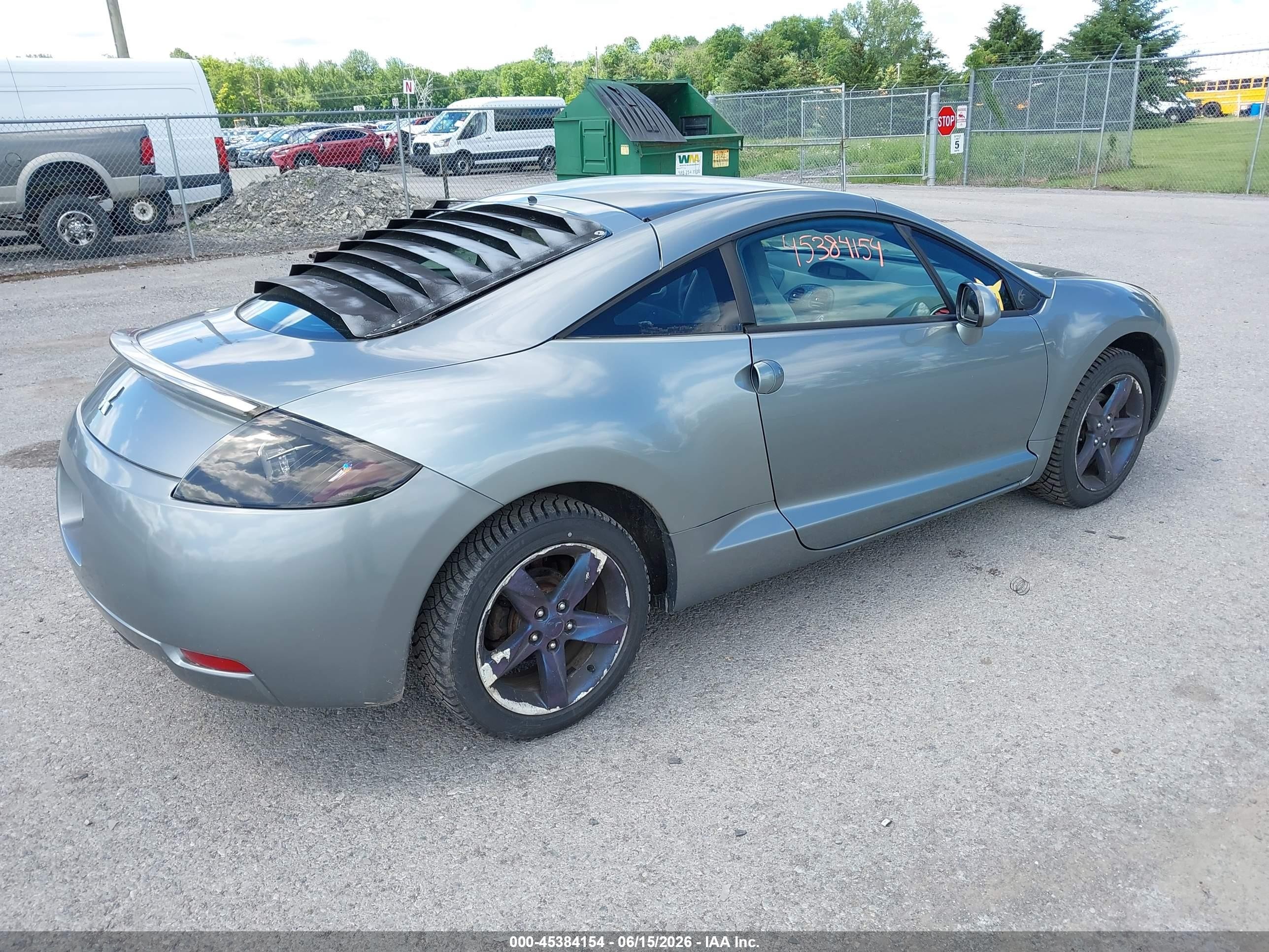 2007 Mitsubishi Eclipse Gs Gray vin: 4A3AK24F47E024496