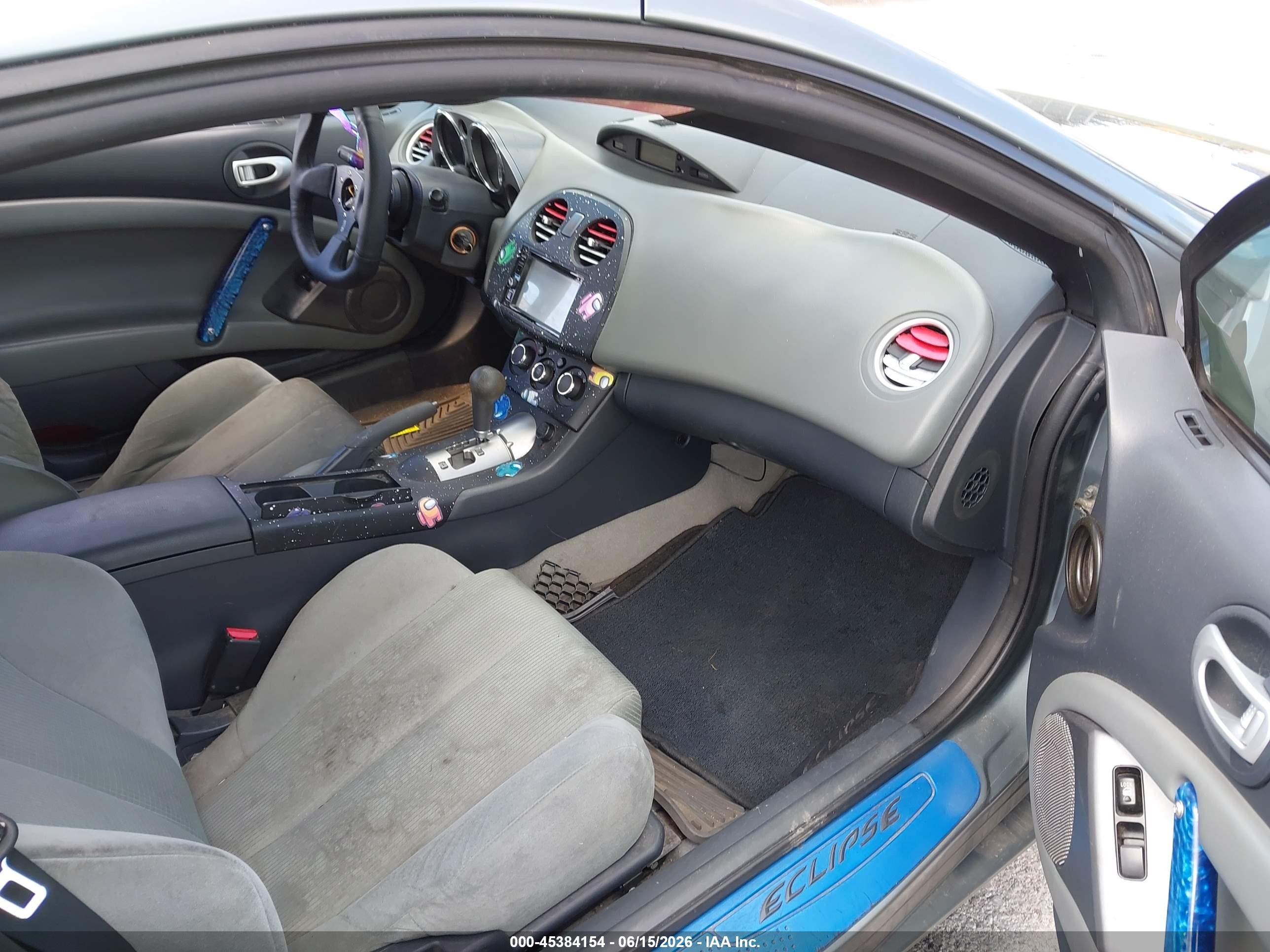 2007 Mitsubishi Eclipse Gs Gray vin: 4A3AK24F47E024496
