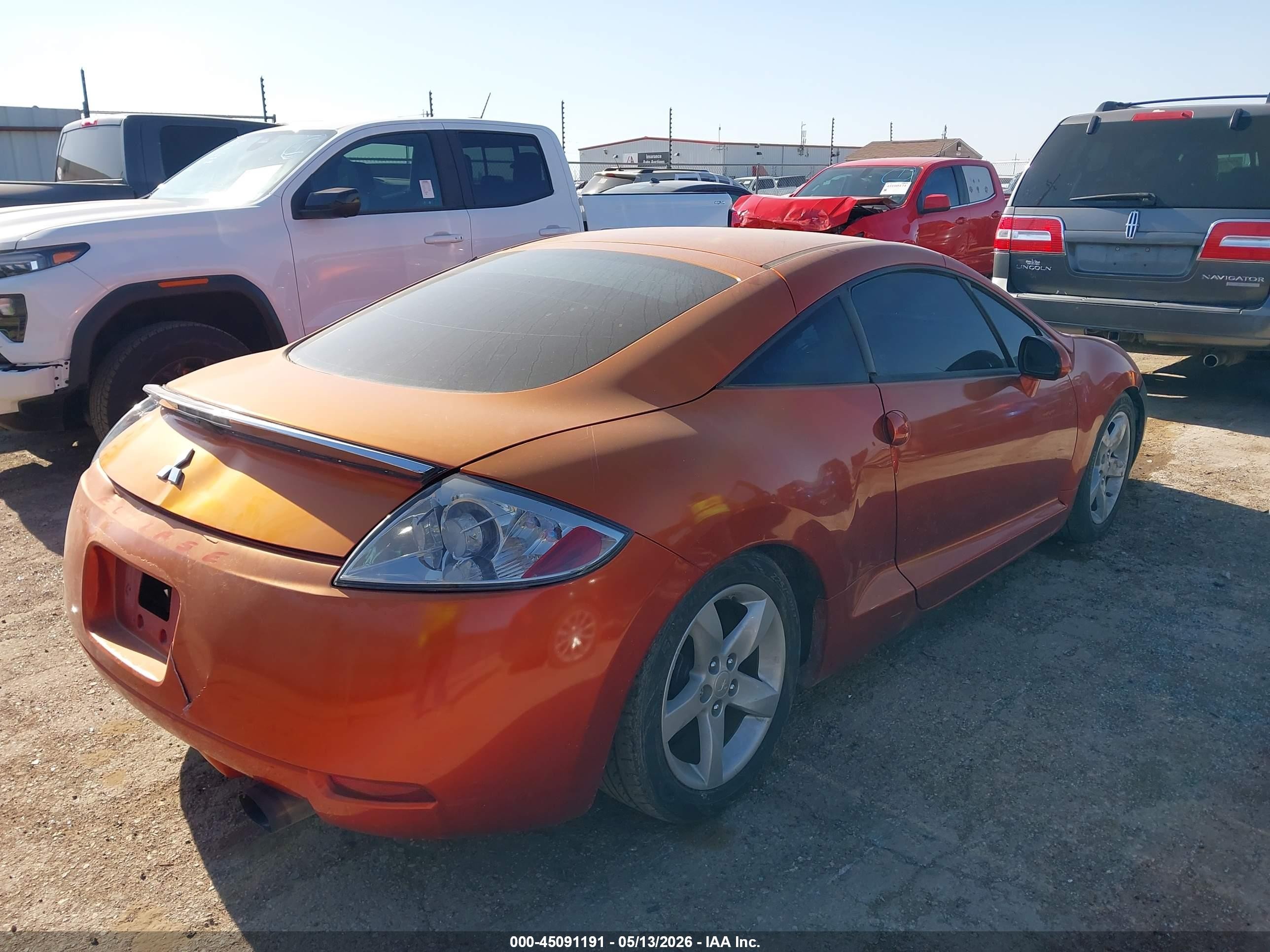 2008 Mitsubishi Eclipse Gs Orange vin: 4A3AK24F48E002208