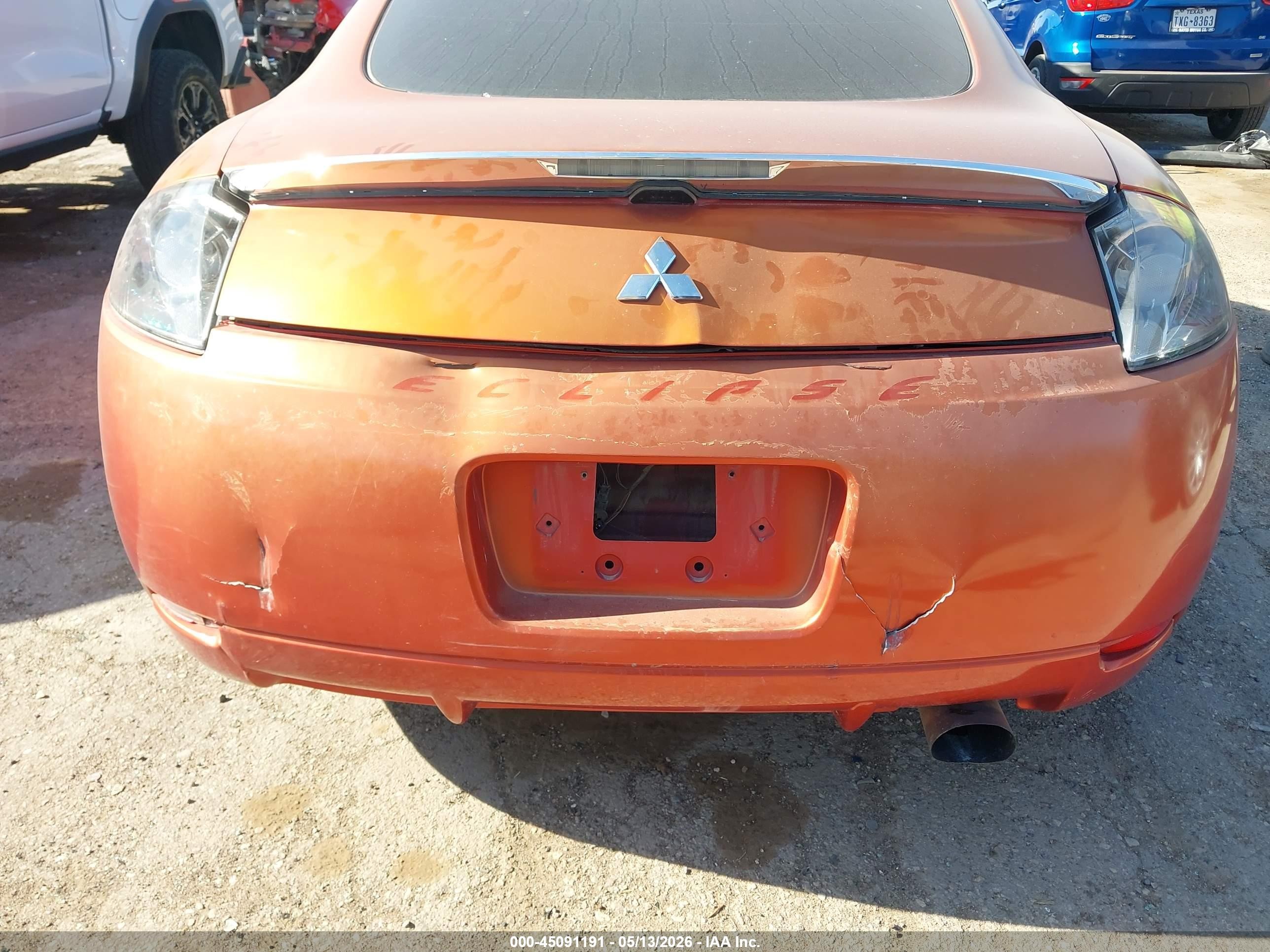 2008 Mitsubishi Eclipse Gs Orange vin: 4A3AK24F48E002208