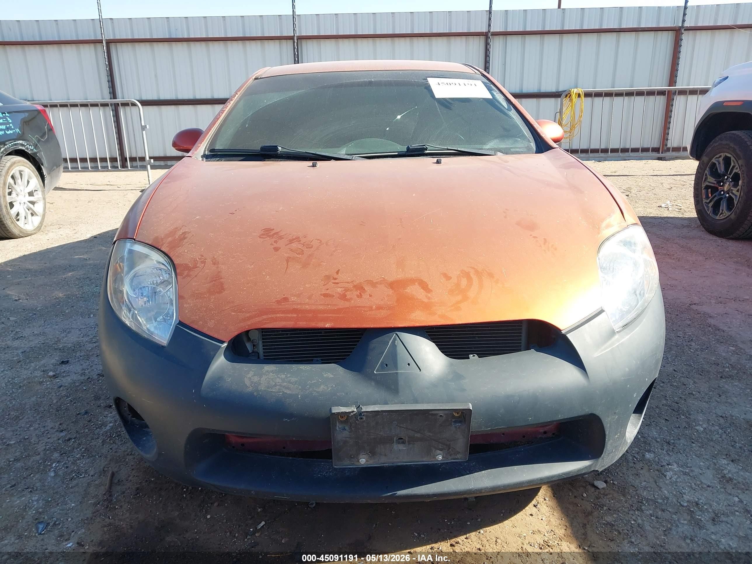 2008 Mitsubishi Eclipse Gs Orange vin: 4A3AK24F48E002208