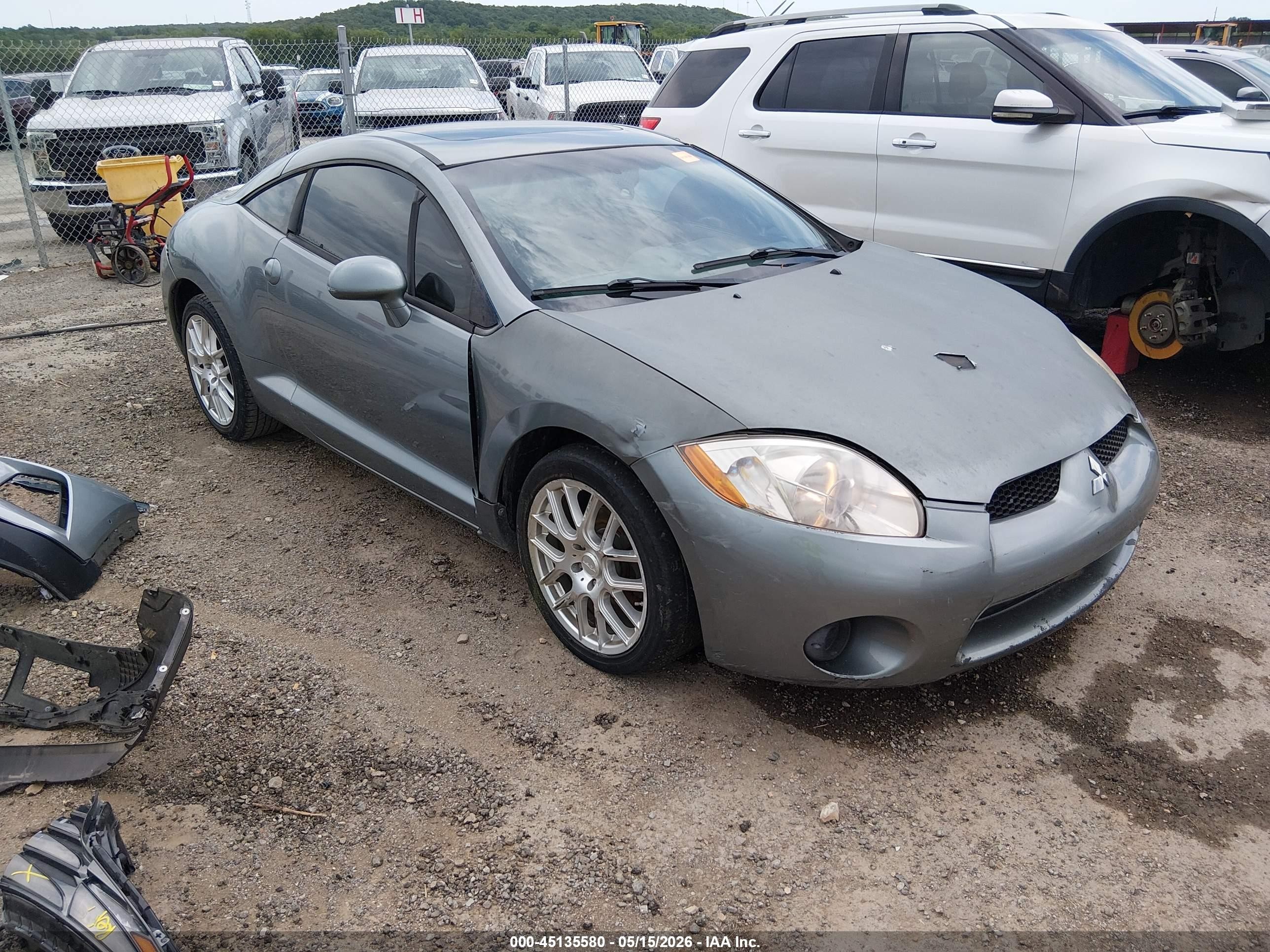 2007 Mitsubishi Eclipse Gs Gray vin: 4A3AK24F57E006203