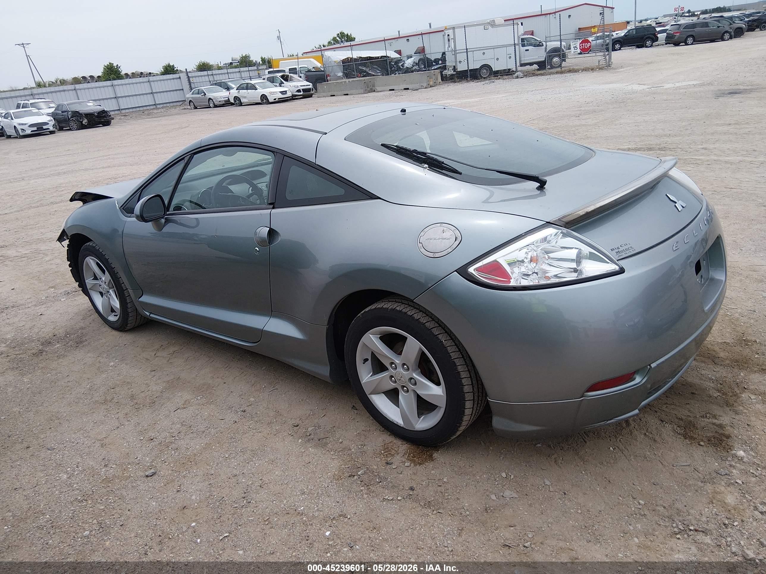 2007 Mitsubishi Eclipse Gs Gray vin: 4A3AK24F57E046717